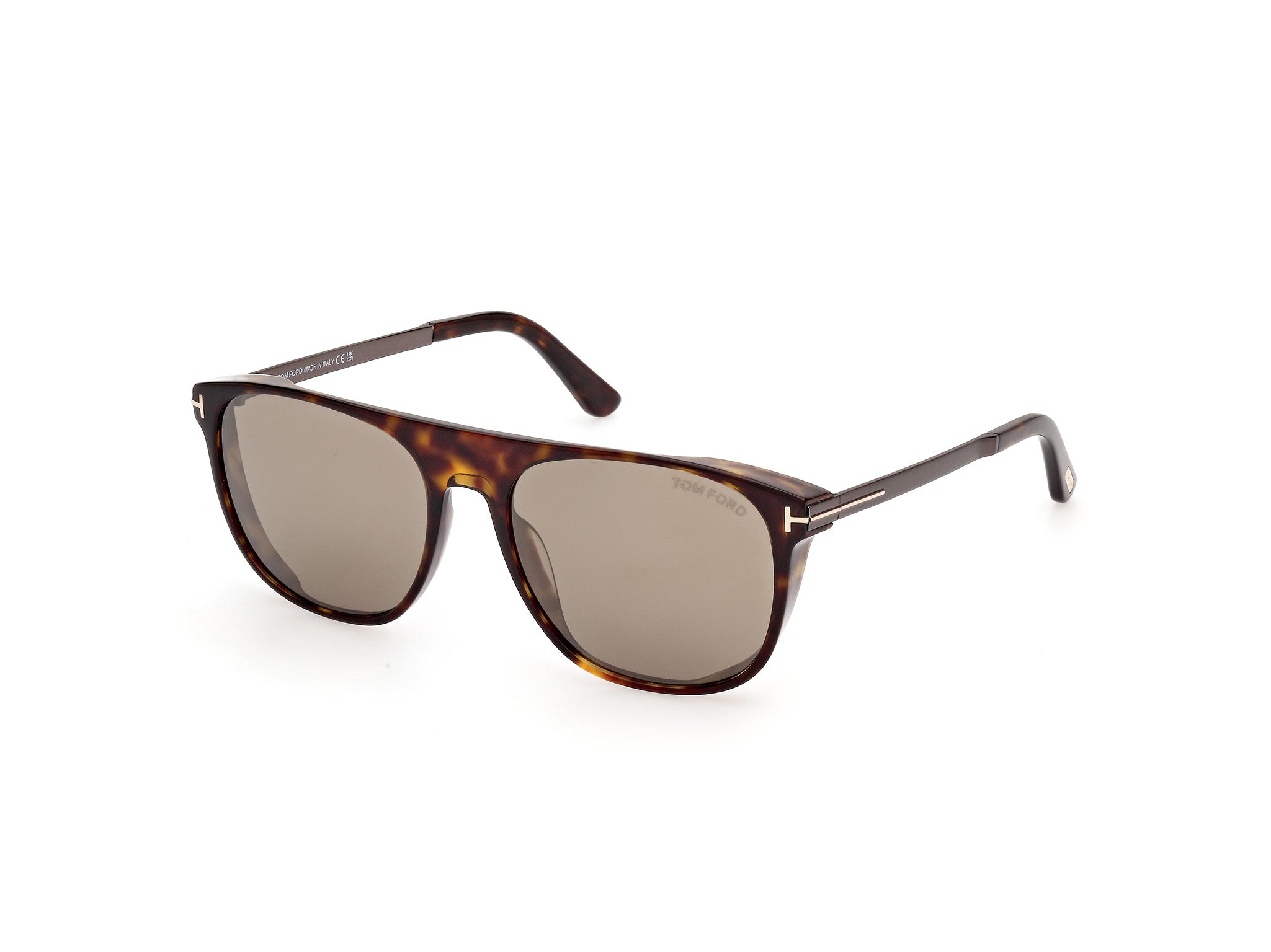 0889214479754 - TOM FORD Herren FT1105 LIONEL-02 52L Gläser SONNENBRILLEN Acetat Havanna Braun Quadratisch Normal Gespiegelt