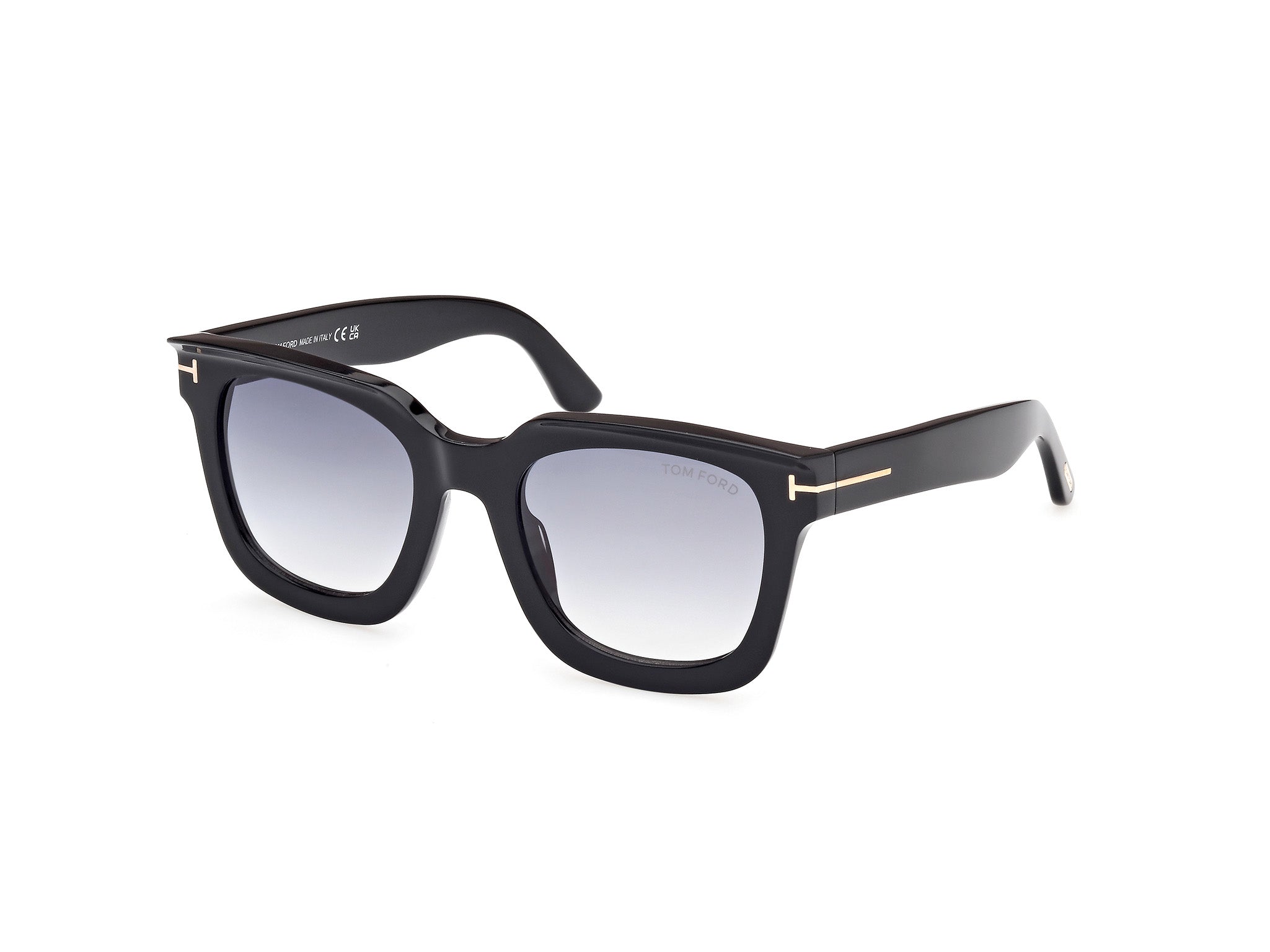 0889214479945 - TOM FORD Damen FT1115 LEIGH-02 01B Gläser SONNENBRILLEN Acetat Schwarz Grau Quadratisch Normal Schattiert