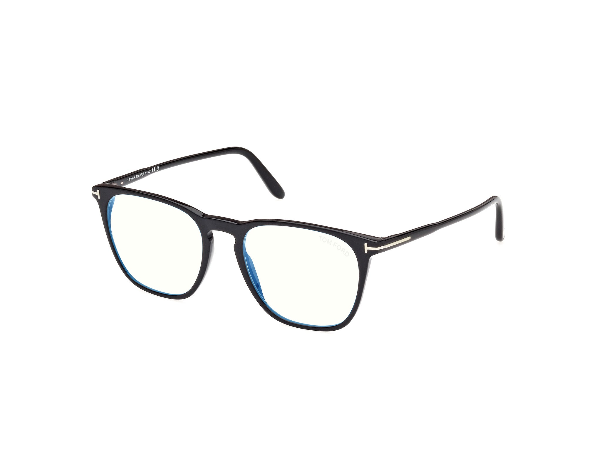 0889214488459 - TOM FORD Mann FT5937-B 001 Rahmen von BRILLEN Acetato Schwarz  Kreisel Normal