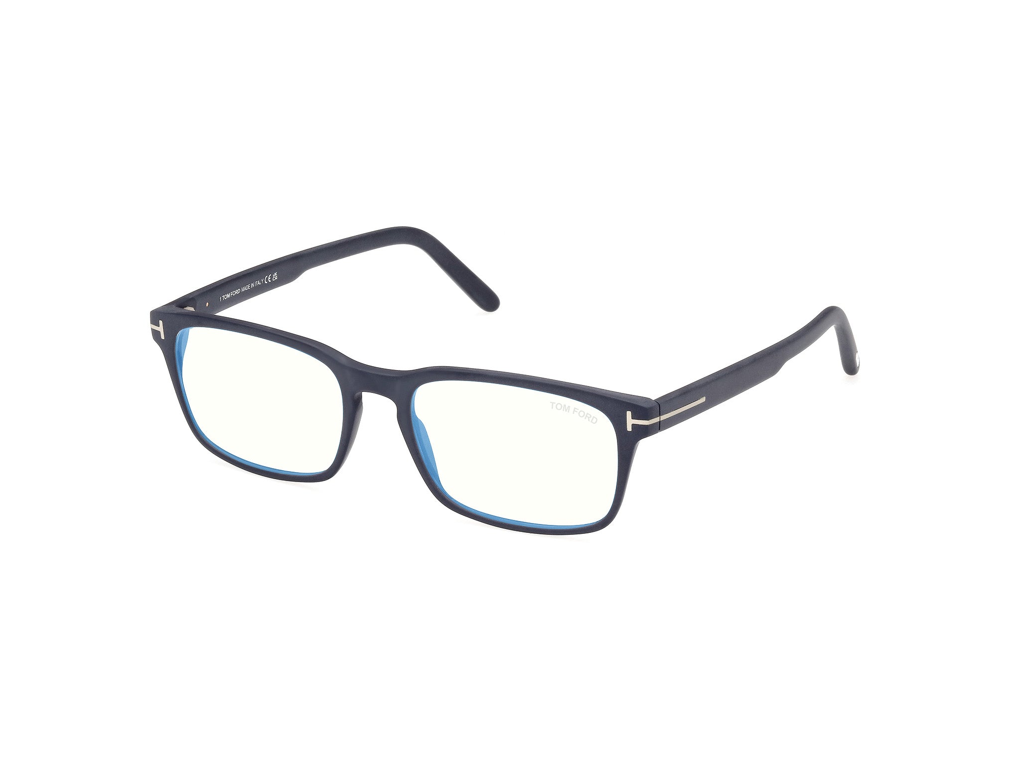 0889214488527 - TOM FORD Herren FT5938-B 91 Rahmen von BRILLEN Acetat Blau  Quadratisch Normal