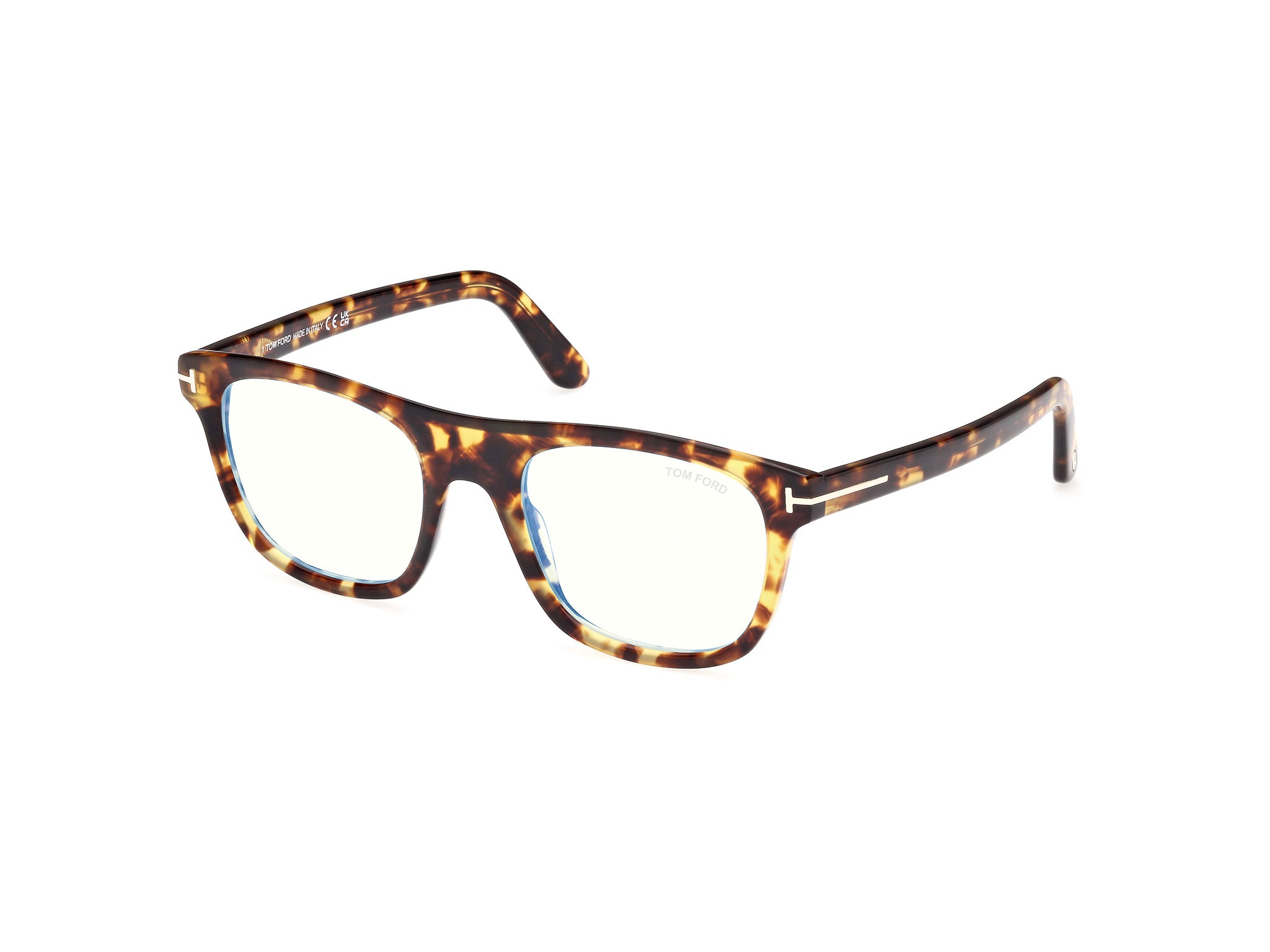 0889214488558 - TOM FORD Herren FT5939-B 53 Rahmen von BRILLEN Acetat Havanna  Quadratisch Normal