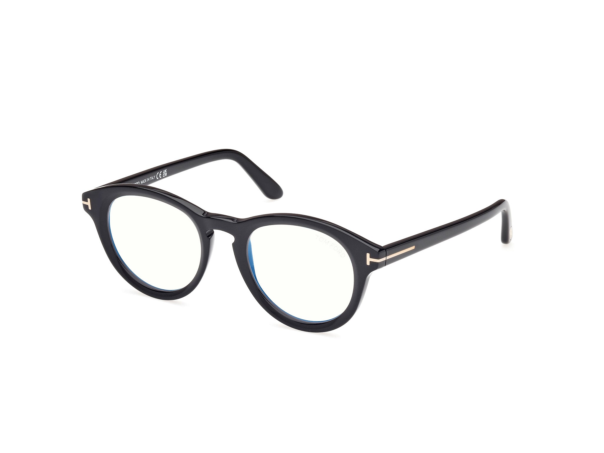 0889214488572 - TOM FORD Herren FT5940-B 1 Rahmen von BRILLEN Acetat Schwarz  Rund Normal