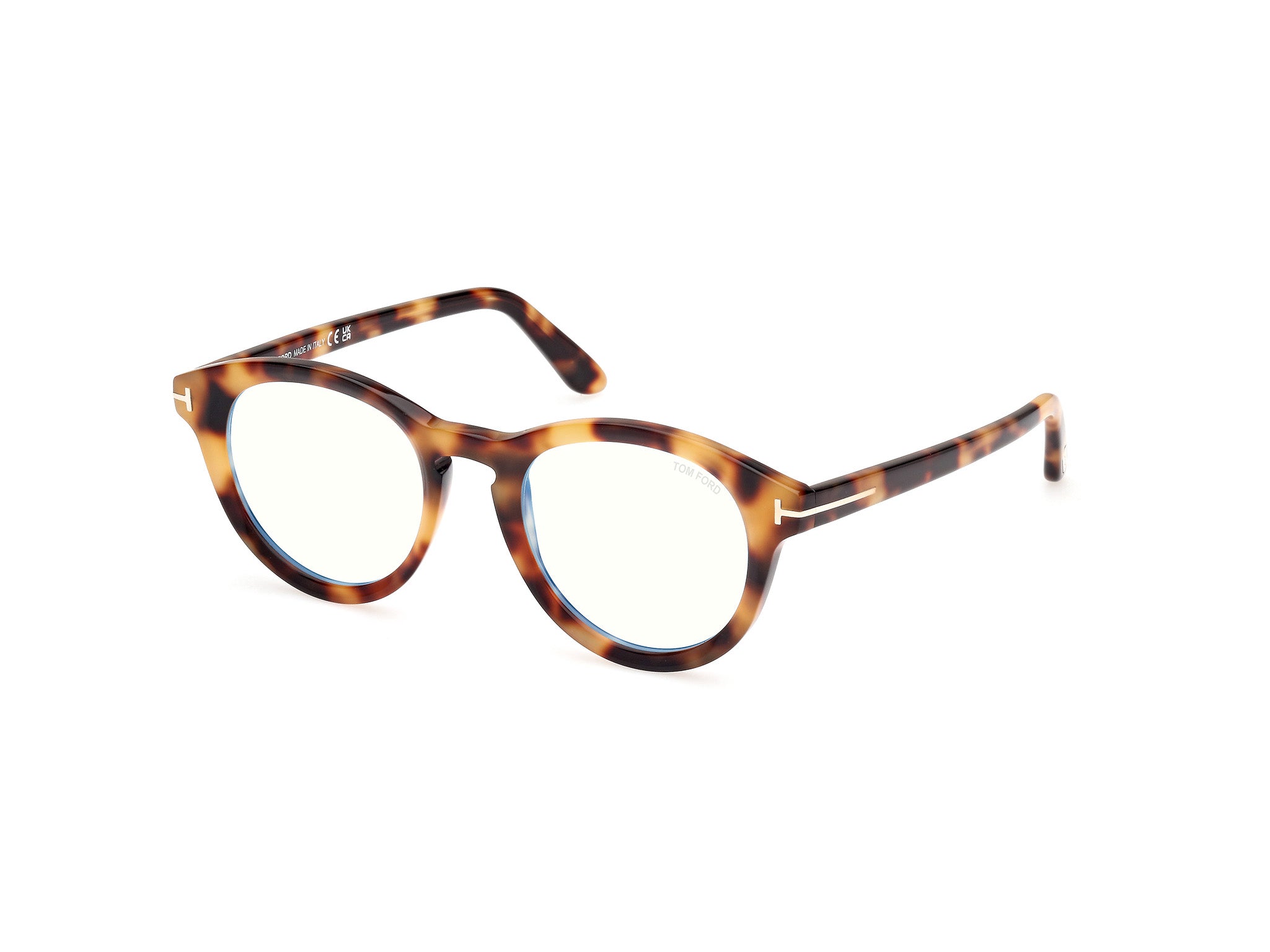 0889214488602 - TOM FORD Mann FT5940-B 53 Rahmen von BRILLEN Acetato Havana  Kreisel Normal