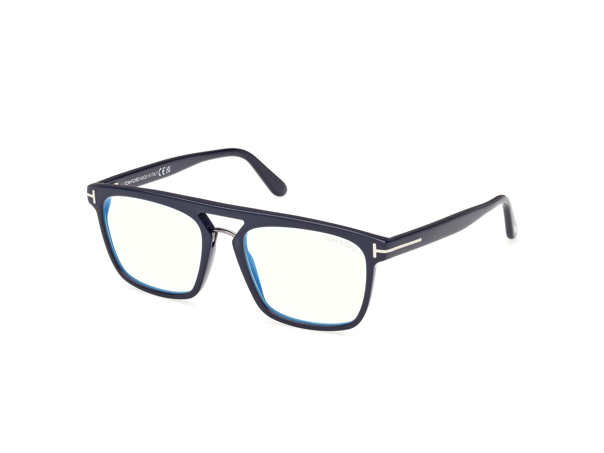 0889214488664 - TOM FORD Herren FT5942-B 90 Rahmen von BRILLEN Acetat Blau  Quadratisch Normal