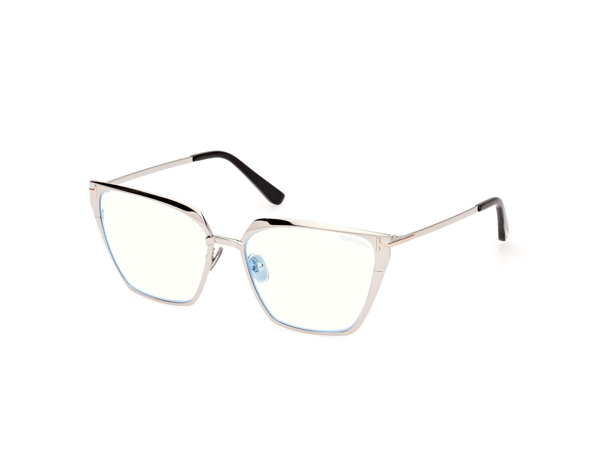 0889214488732 - TOM FORD Damen FT5945-B 16 Rahmen von BRILLEN Metall Palladium  Quadratisch Normal