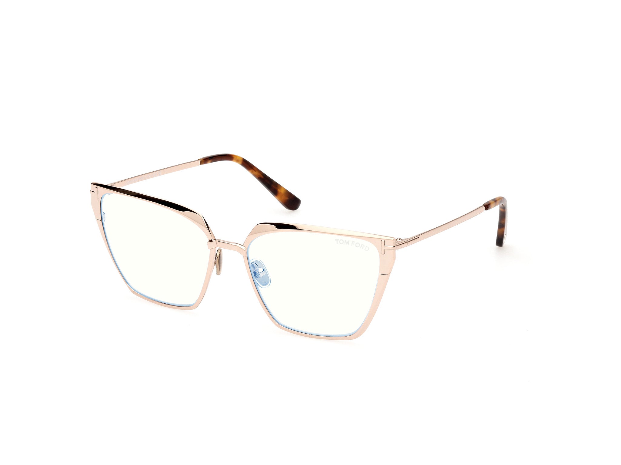 0889214488749 - TOM FORD Damen FT5945-B 28 Rahmen von BRILLEN Metall Gold  Quadratisch Normal