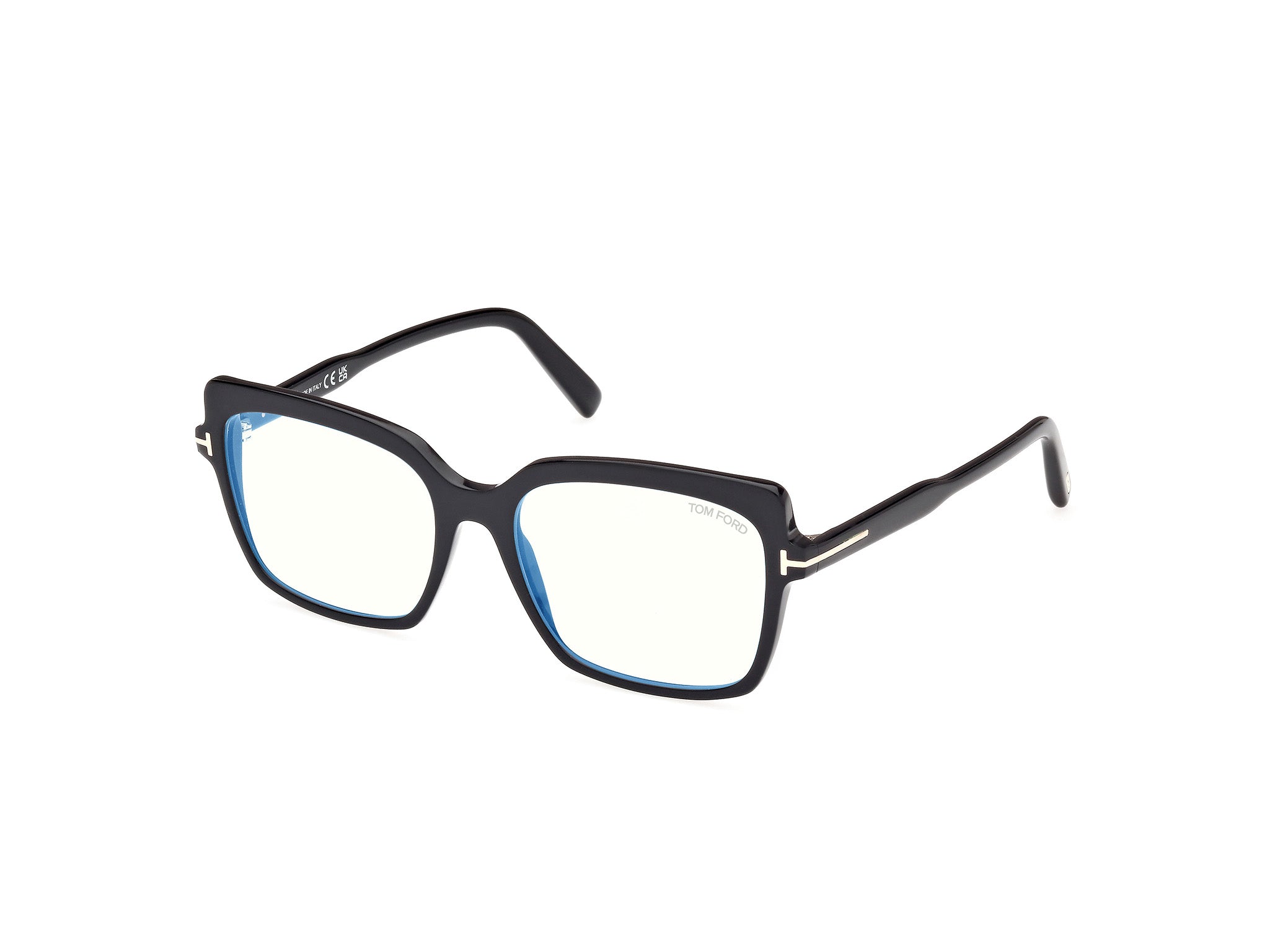 0889214488770 - TOM FORD Damen FT5947-B 1 Rahmen von BRILLEN Acetat Schwarz  Schmetterling Normal