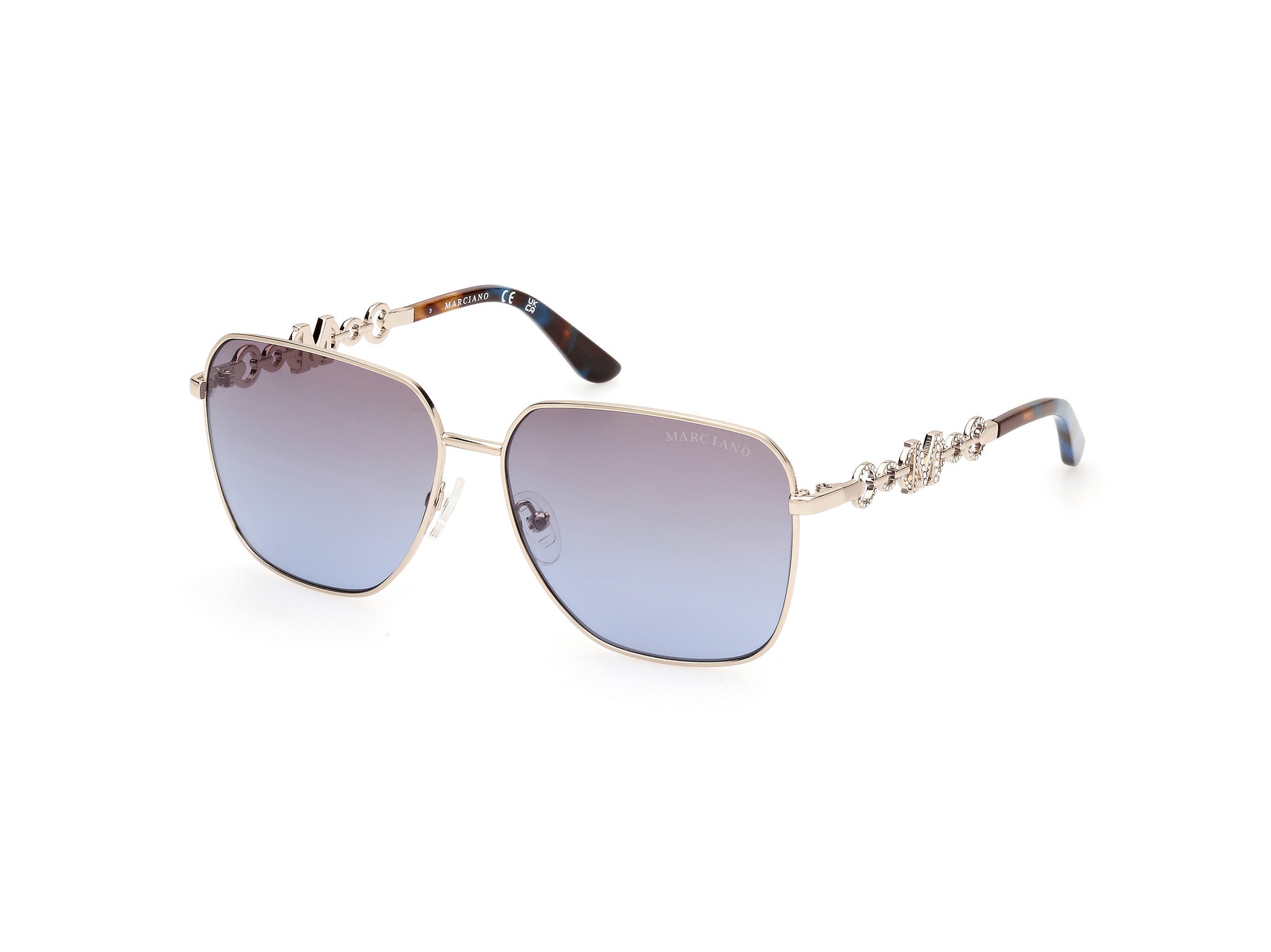 0889214490285 - Damen GM00004 32W Gläser SONNENBRILLEN Metall Gold Blau Rund Normal Schattiert 0889214490285 - Damen GM00004 32W Gläser SONNENBRILLEN Metall Gold Blau Rund Normal Schattiert