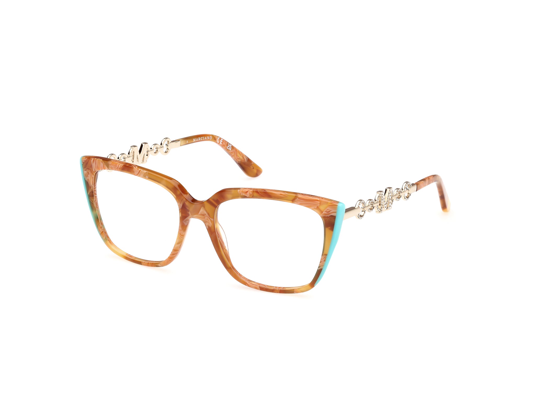 0889214490681 - Damen GM50007 56 Rahmen von BRILLEN Acetat Havanna  Quadratisch Normal