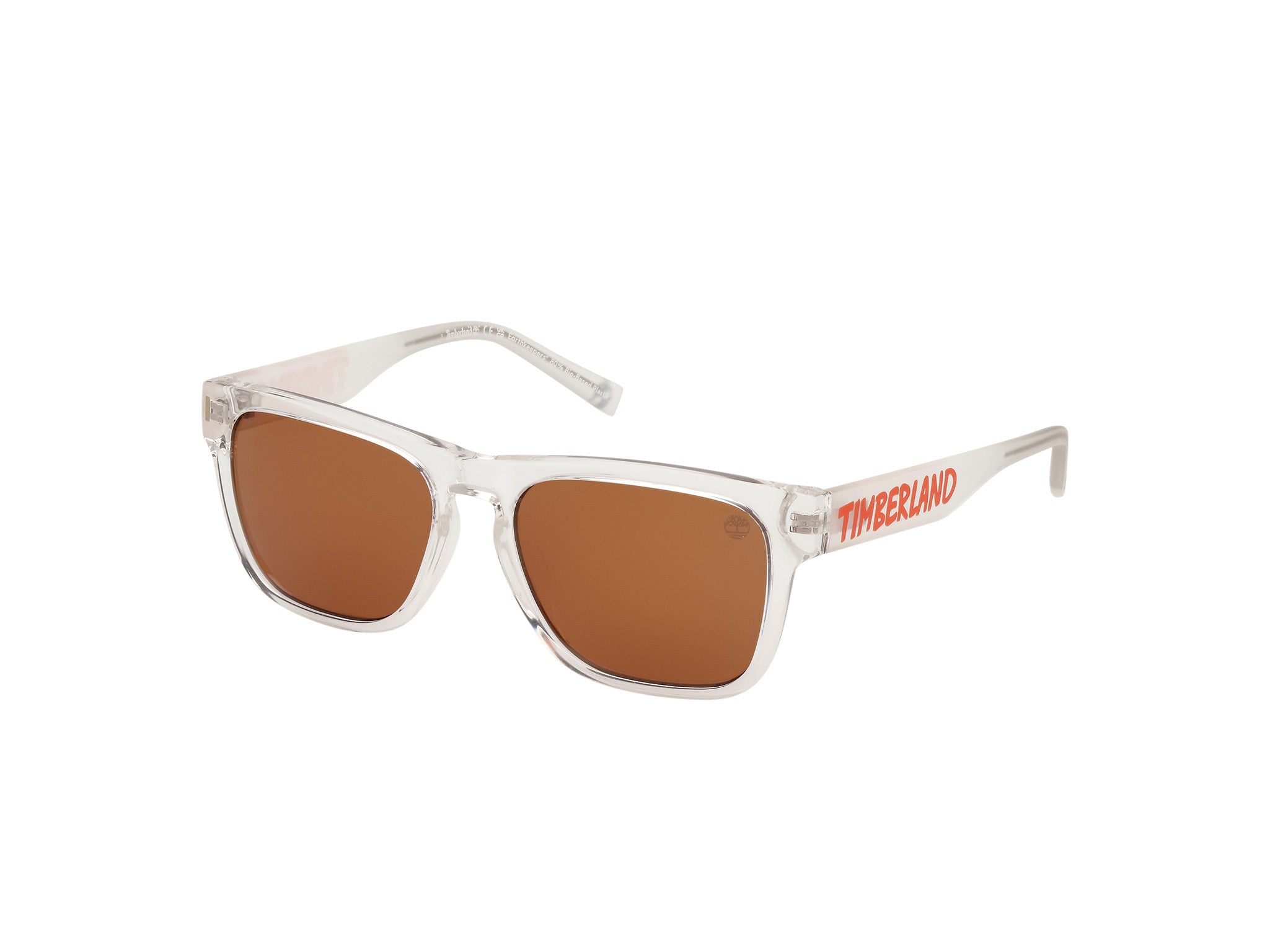 0889214491930 - Unisex Tb00011 26e Gläser SONNENBRILLEN Iniettato Trasparente Marrone Squadrata Normal