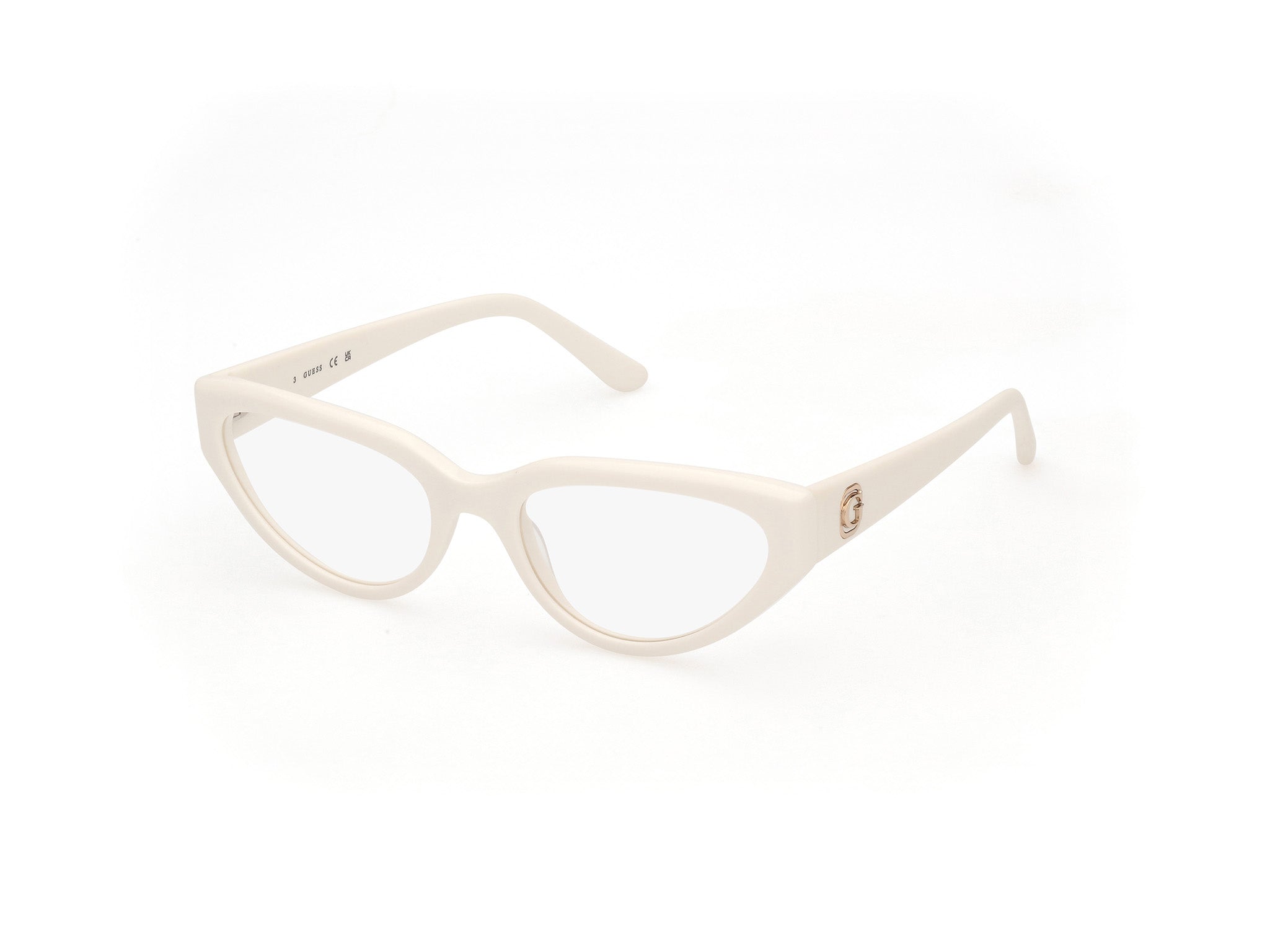 0889214494252 - Frau GU50113 021 Rahmen von BRILLEN Acetato Bianco  Katzenauge Normal