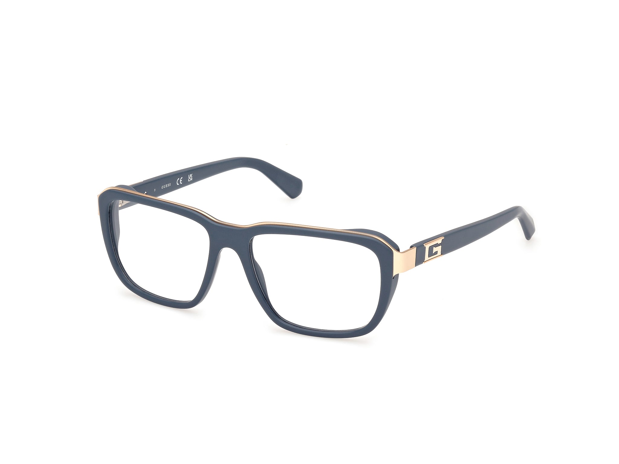 0889214495891 - Herren GU50137 020 Rahmen von BRILLEN Acetat Grau  Quadratisch Normal
