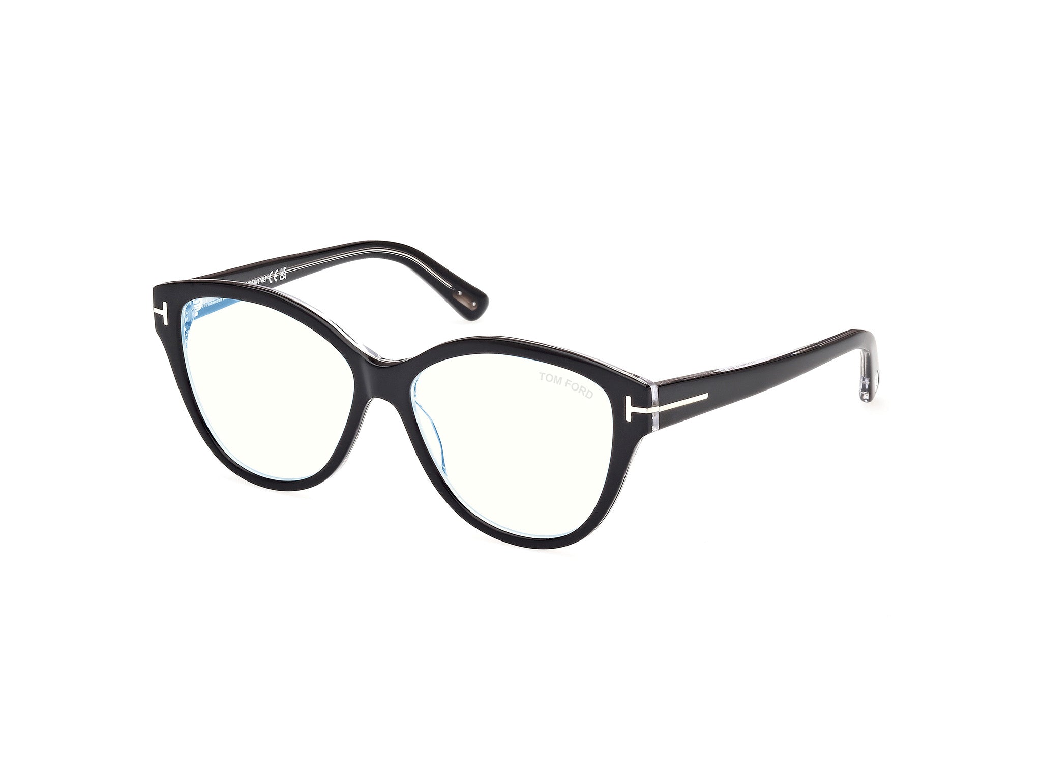 0889214496140 - TOM FORD Frau FT5954-B 3 Rahmen von BRILLEN Acetato Nero  Katzenauge Normal