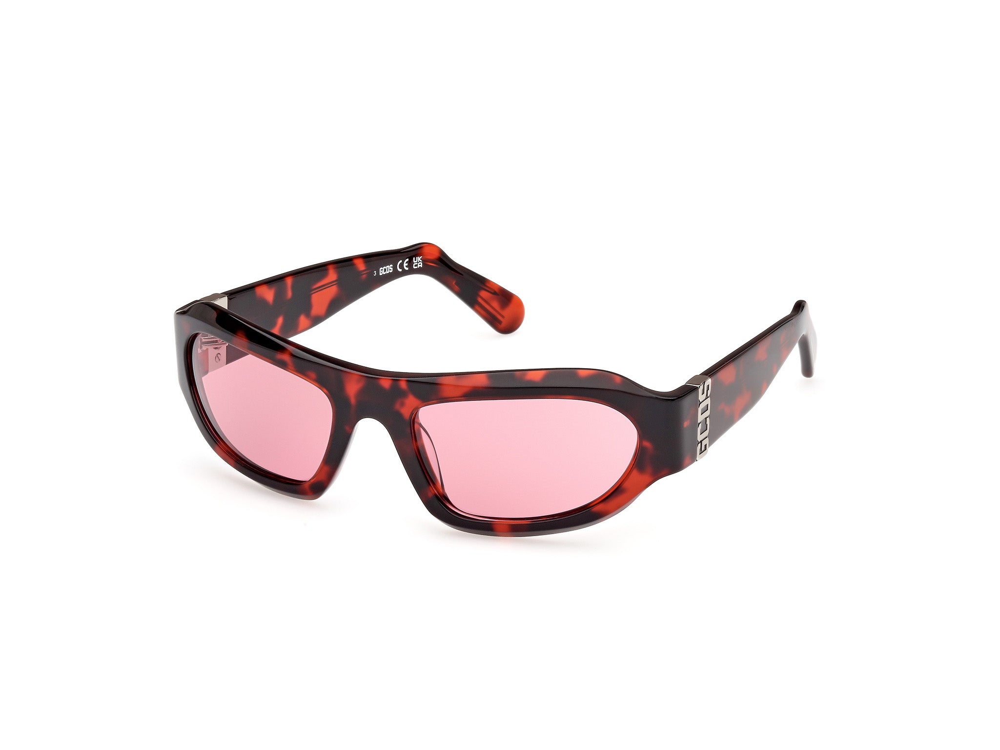 0889214497154 - Unisex GD0045 54S Gläser SONNENBRILLEN Acetat Havanna Bordeaux Geometrisch Normal