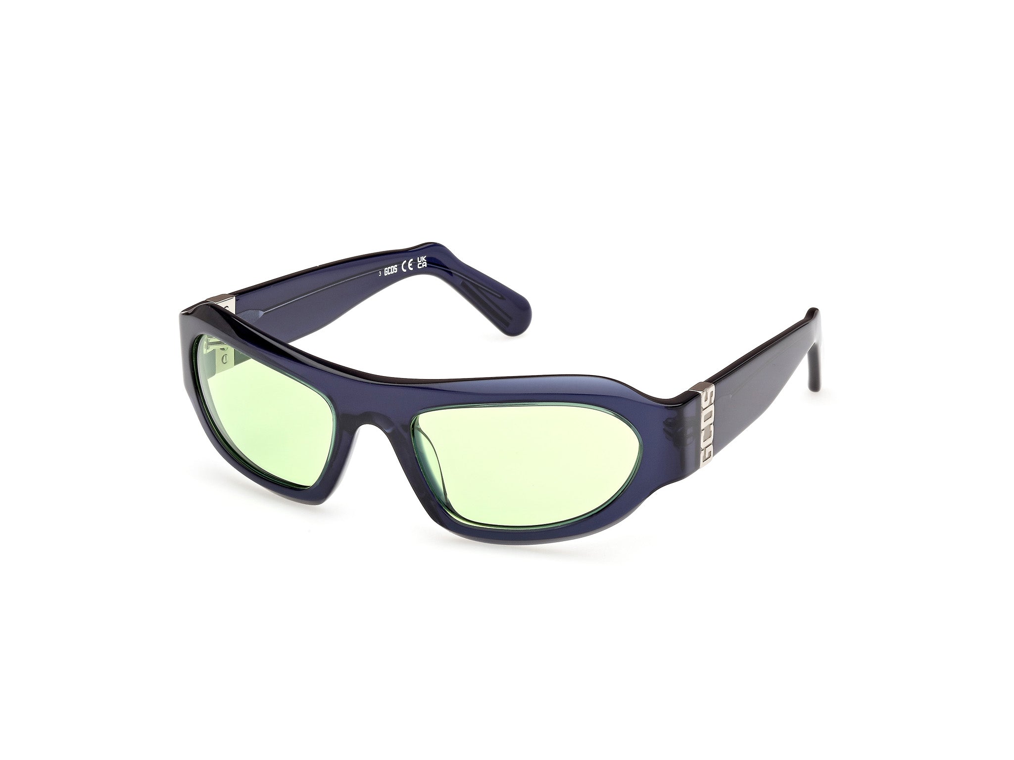 0889214497161 - Unisex GD0045 90N Gläser SONNENBRILLEN Acetat Blau Grün Geometrisch Normal