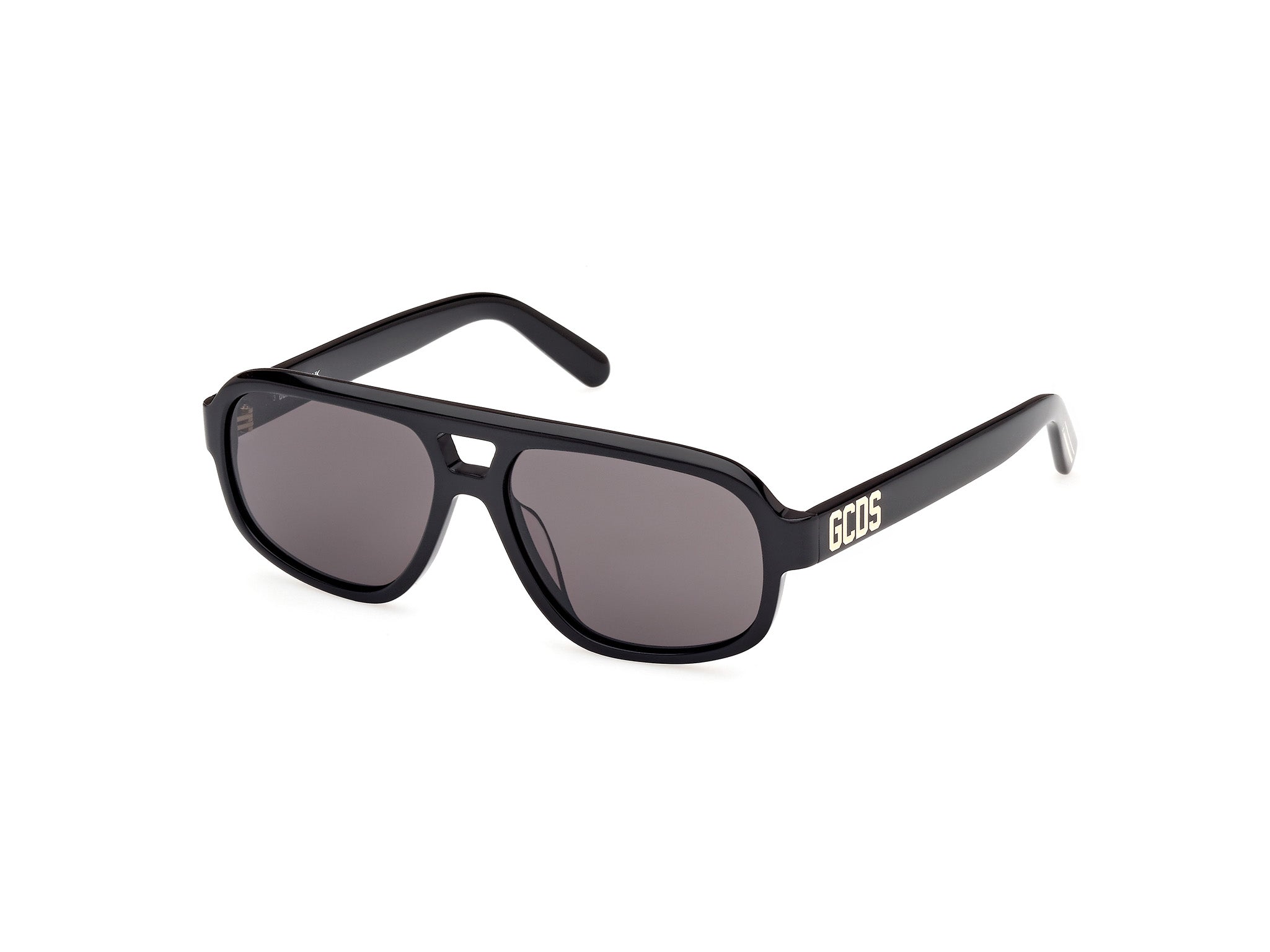 0889214497178 - Unisex GD0046 01A Gläser SONNENBRILLEN Acetat Schwarz Rauch Pilot Normal