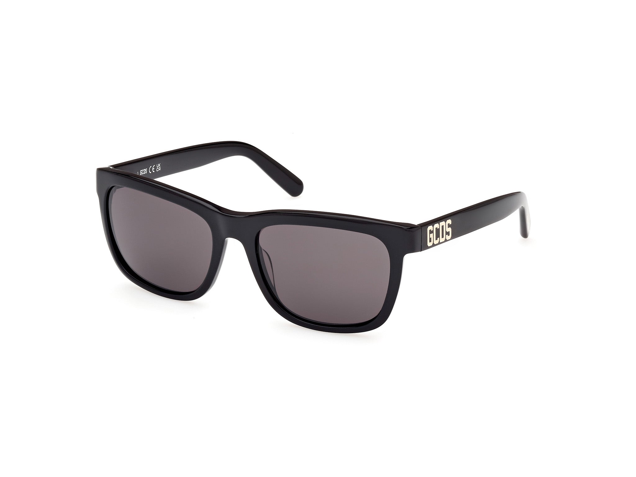 0889214497246 - Unisex GD0049 01A Gläser SONNENBRILLEN Acetat Schwarz Rauch Quadratisch Normal