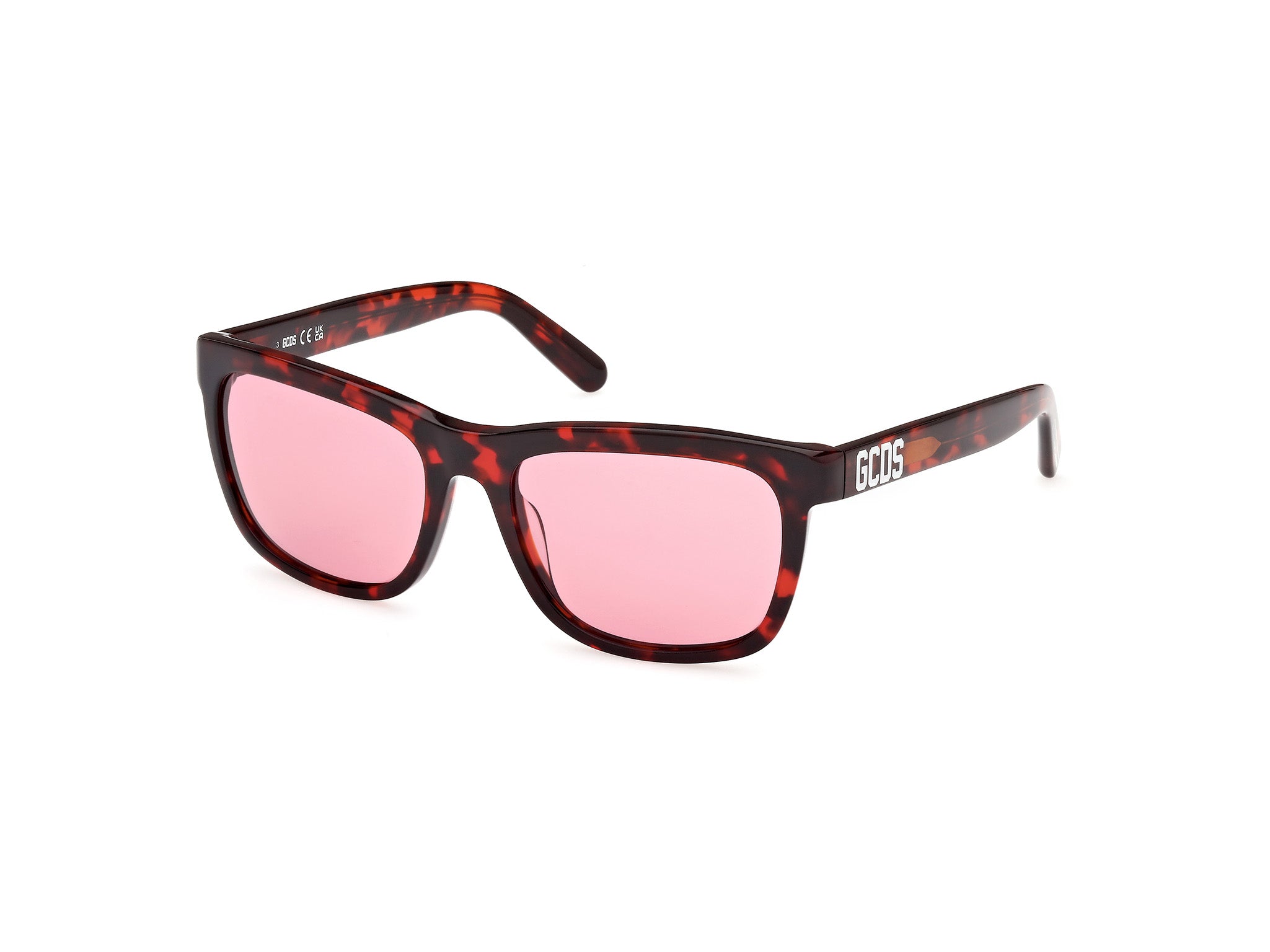 0889214497260 - Unisex GD0049 54S Gläser SONNENBRILLEN Acetat Havanna Bordeaux Quadratisch Normal