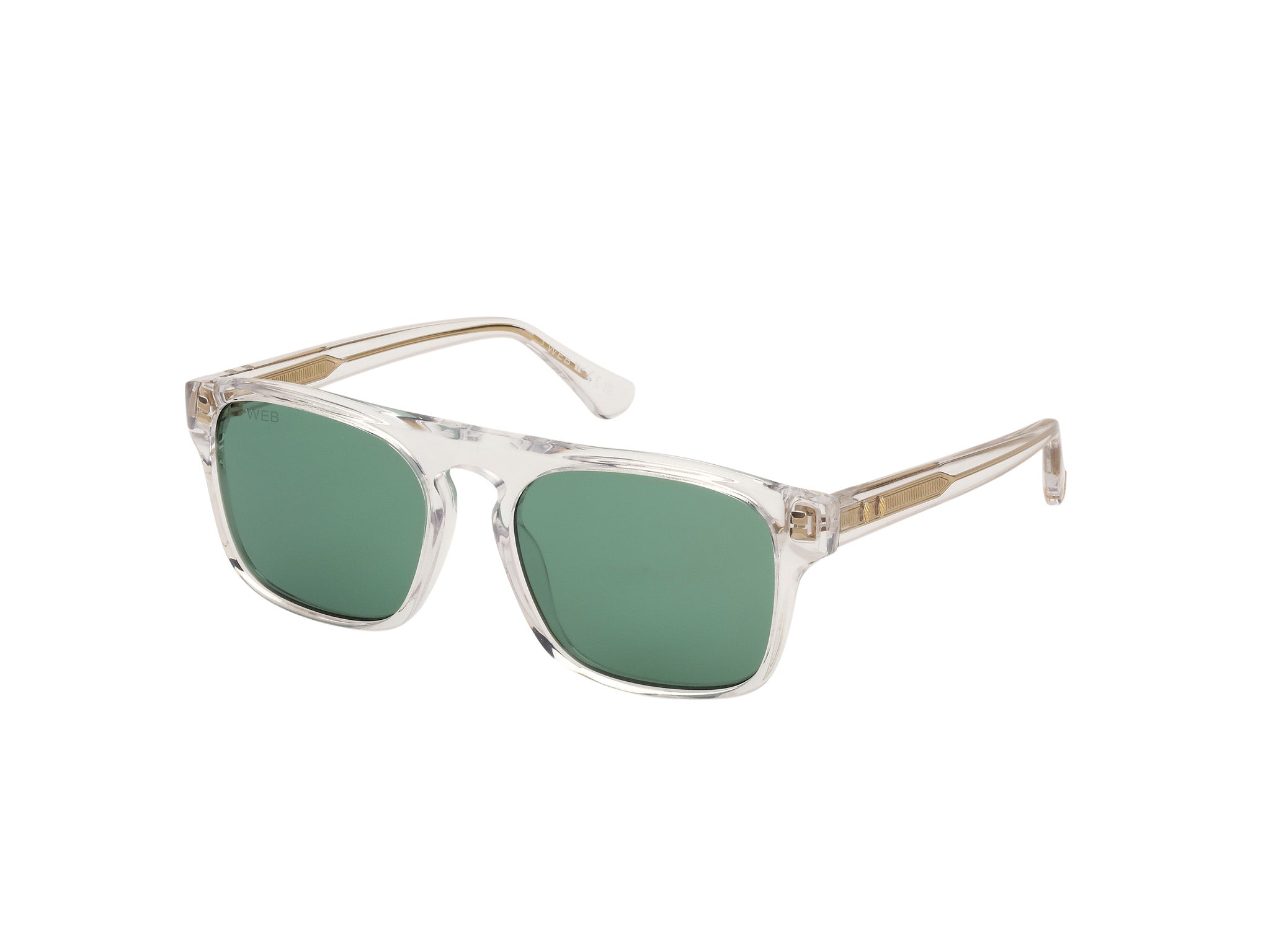 0889214499721 - Herren WE0373 26N Gläser SONNENBRILLEN Acetat Transparent Grün Quadratisch Normal