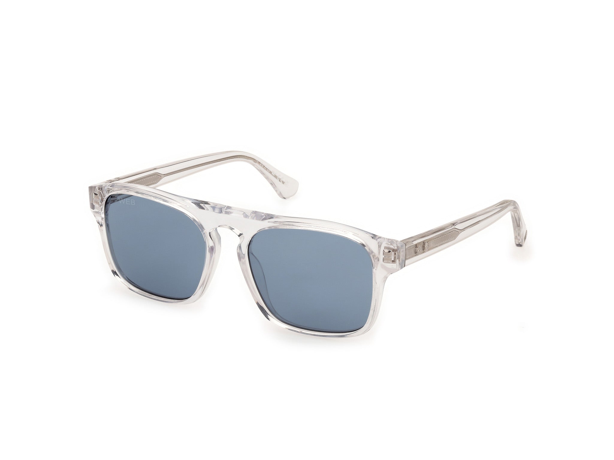 0889214499738 - Herren WE0373 26V Gläser SONNENBRILLEN Acetat Transparent Blau Quadratisch Normal