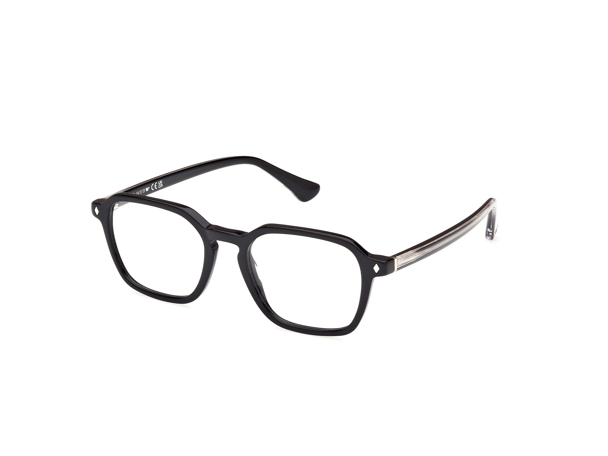 0889214499790 - Herren WE5428 1 Rahmen von BRILLEN Acetat Schwarz  Geometrisch Normal