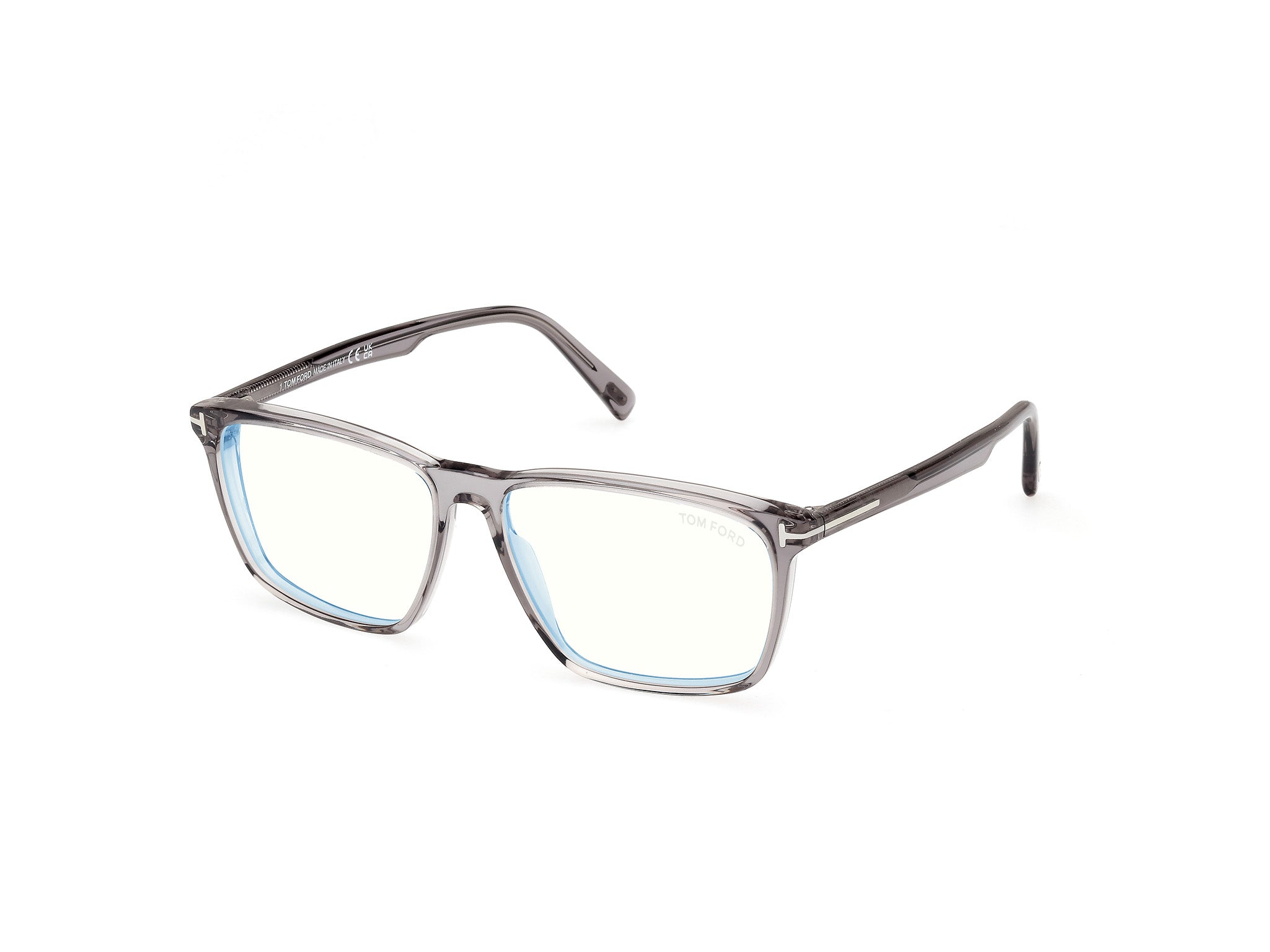 0889214500328 - TOM FORD Herren FT5959-B 20 Rahmen von BRILLEN Acetat Grau  Quadratisch Normal