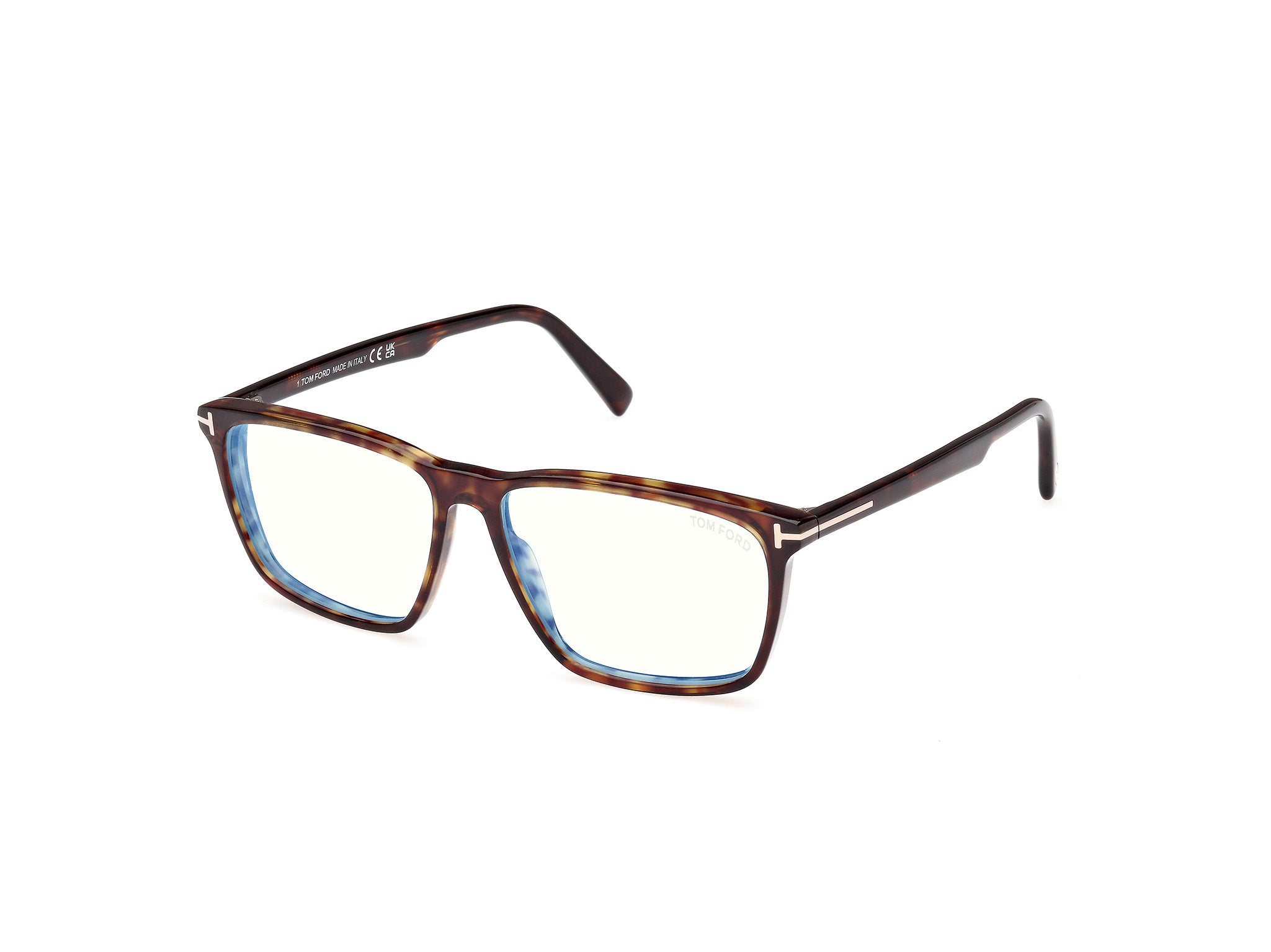 0889214500335 - TOM FORD Herren FT5959-B 52 Rahmen von BRILLEN Acetat Havanna  Quadratisch Normal