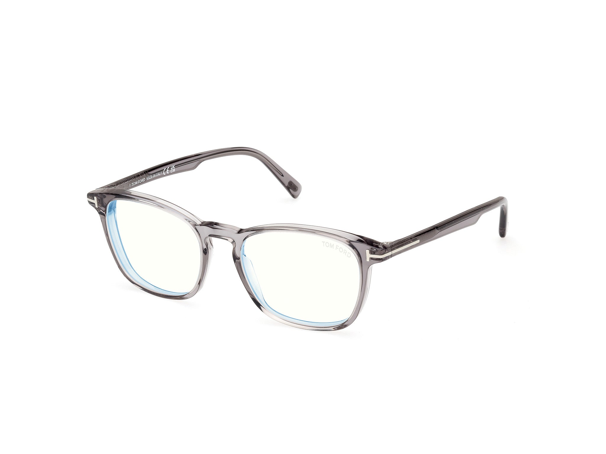 0889214500366 - TOM FORD Herren FT5960-B 20 Rahmen von BRILLEN Acetat Grau  Quadratisch Normal