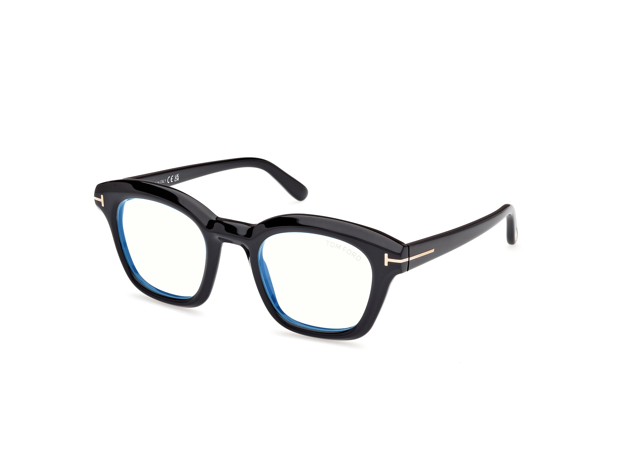 0889214500397 - TOM FORD Herren FT5961-B 1 Rahmen von BRILLEN Acetat Schwarz  Quadratisch Normal