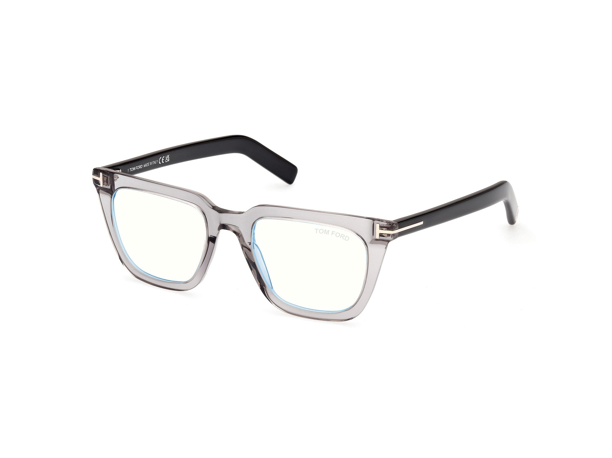 0889214500656 - TOM FORD Herren FT5963-B 20 Rahmen von BRILLEN Acetat Grau  Quadratisch Normal