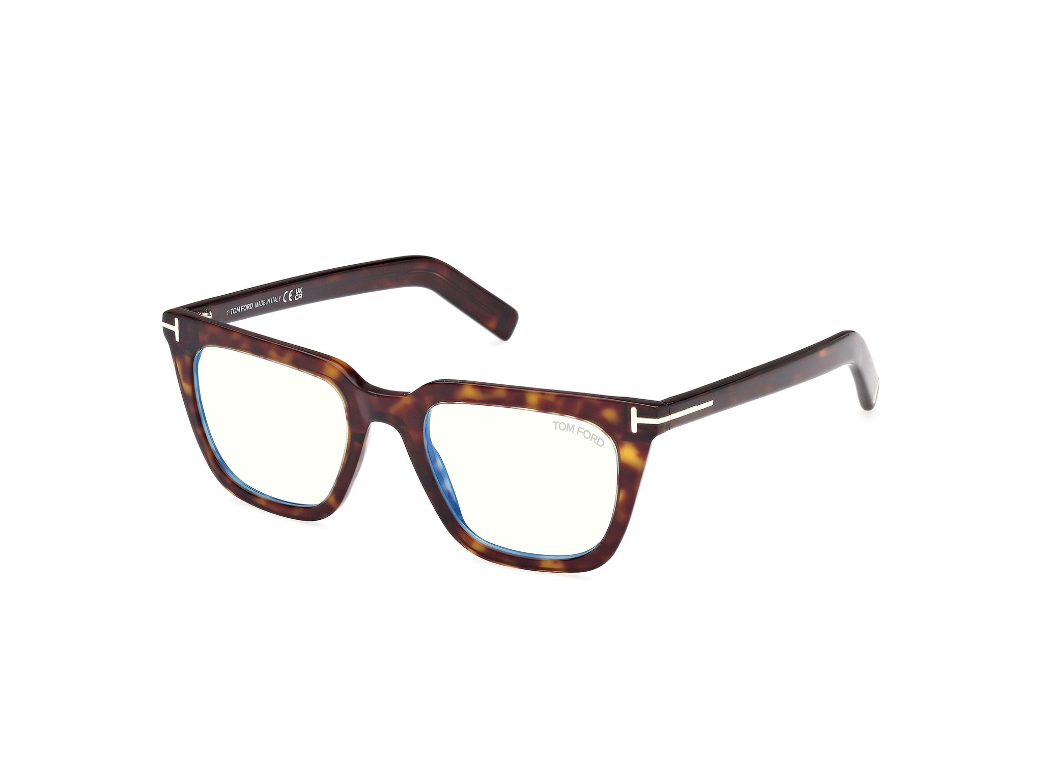 0889214500670 - TOM FORD Herren FT5963-B 52 Rahmen von BRILLEN Acetat Havanna  Quadratisch Normal