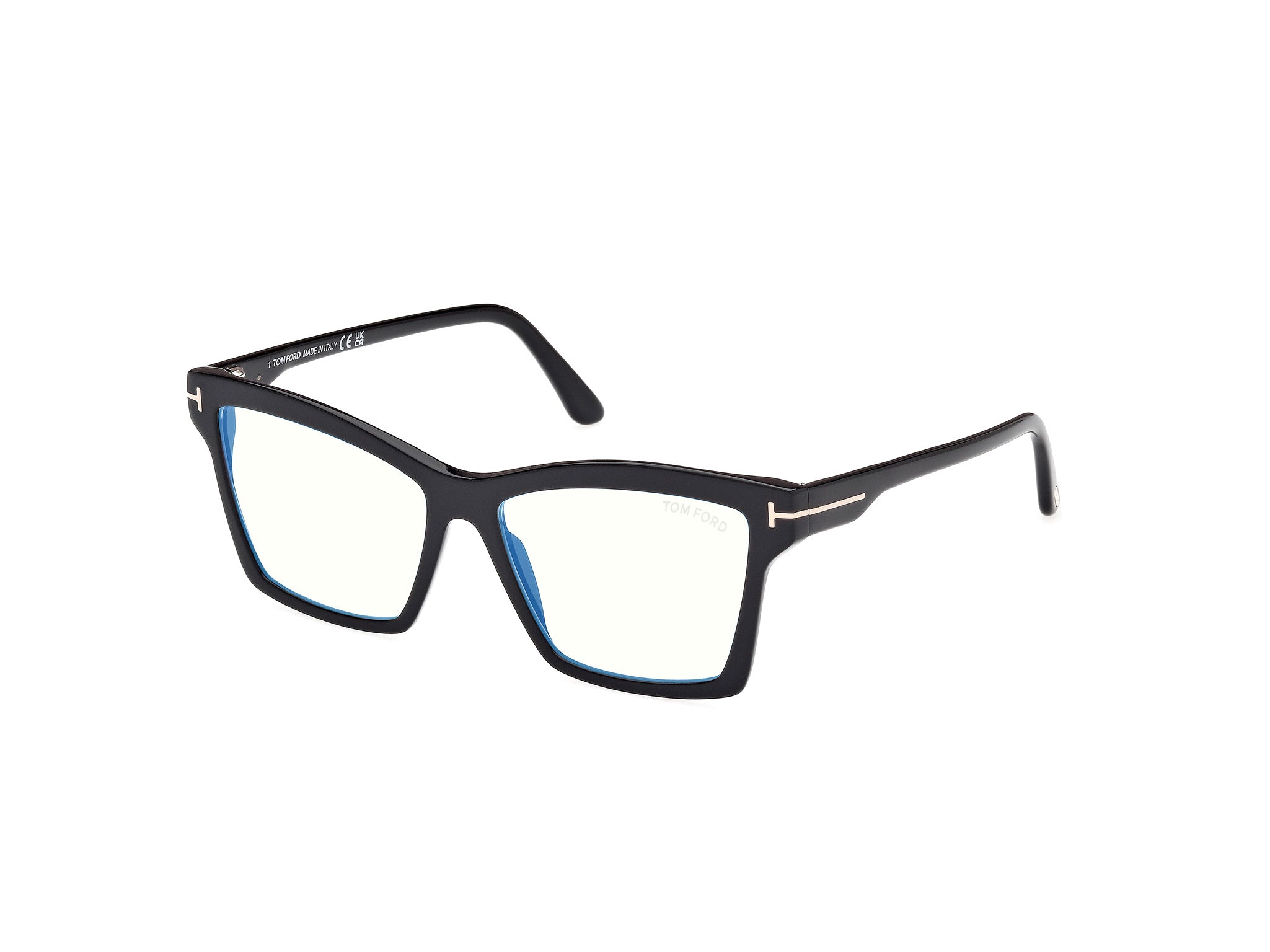 0889214500687 - TOM FORD Damen FT5964-B 1 Rahmen von BRILLEN Acetat Schwarz  Quadratisch Normal