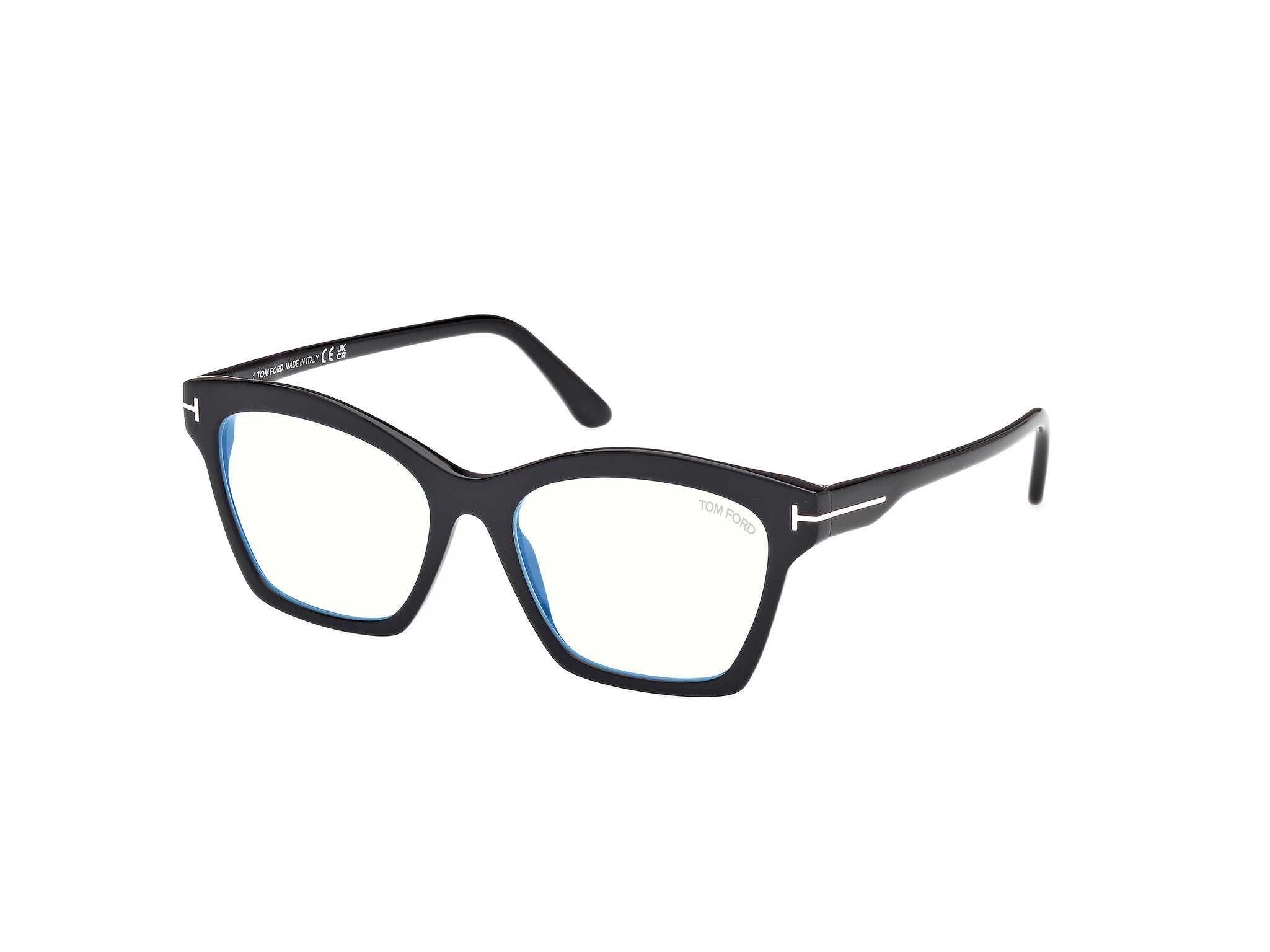 0889214500724 - TOM FORD Damen FT5965-B 1 Rahmen von BRILLEN Acetat Schwarz  Quadratisch Normal