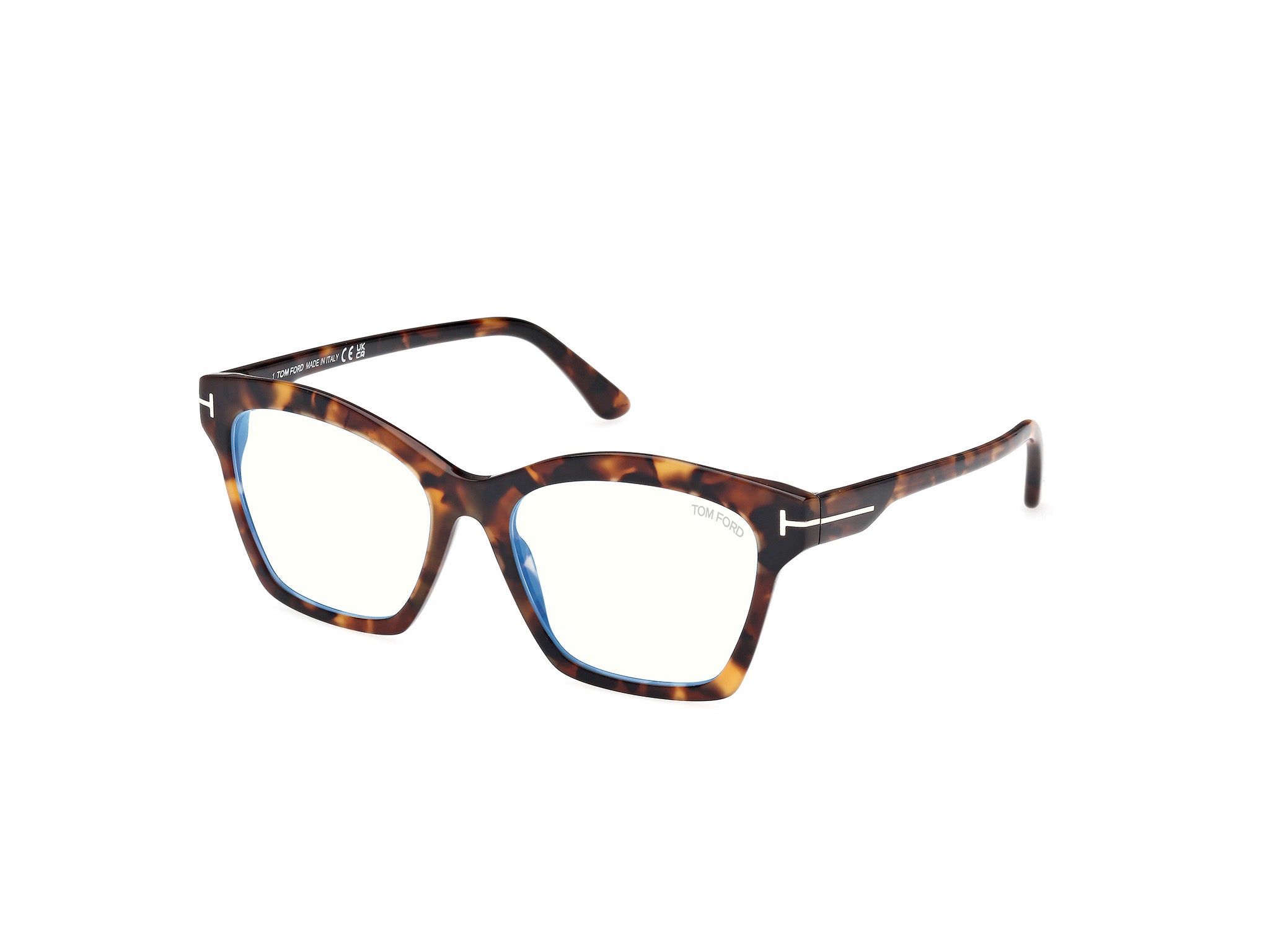 0889214500731 - TOM FORD Damen FT5965-B 52 Rahmen von BRILLEN Acetat Havanna  Quadratisch Normal