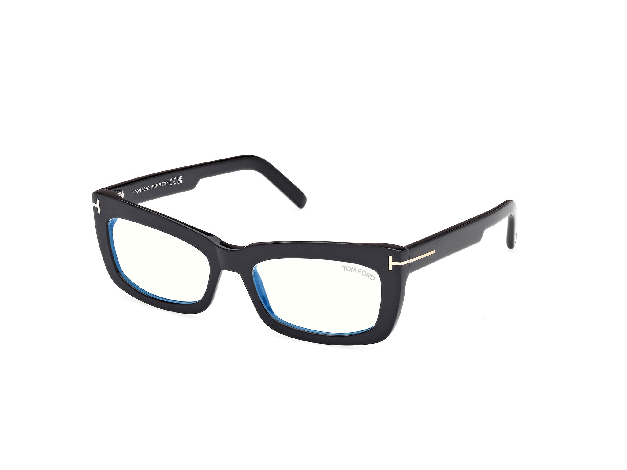 0889214500762 - TOM FORD Damen FT5966-B 1 Rahmen von BRILLEN Acetat Schwarz  Quadratisch Normal