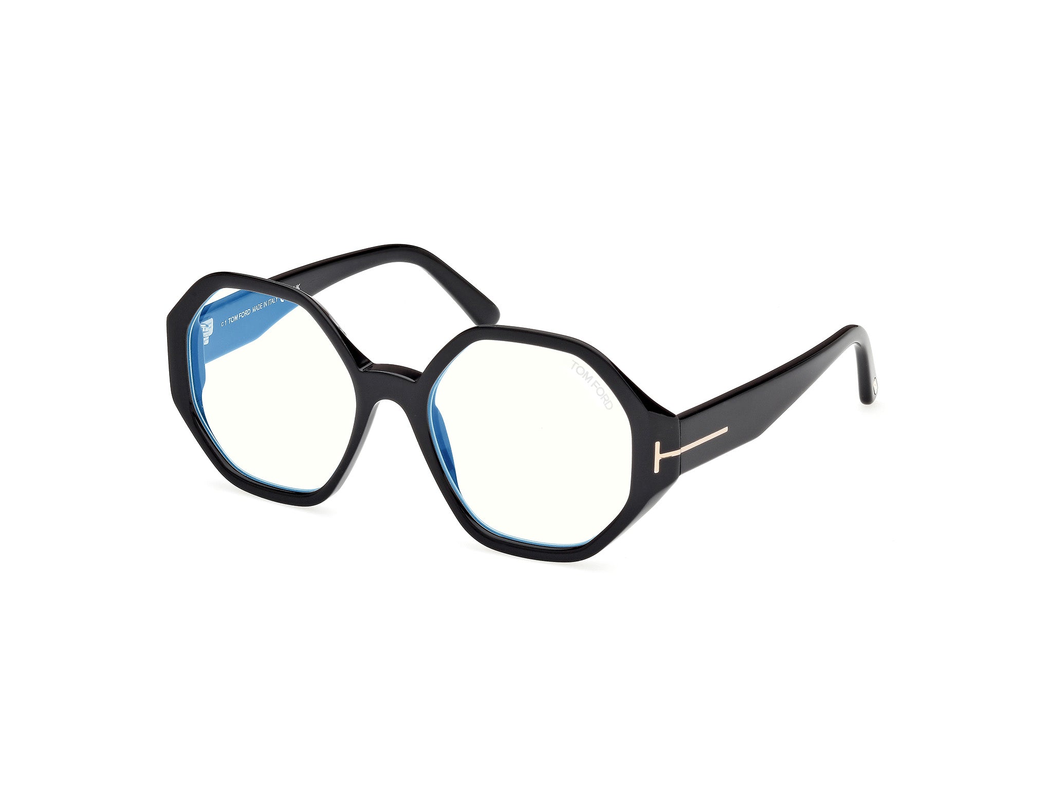 0889214500793 - TOM FORD Damen FT5967-B 1 Rahmen von BRILLEN Acetat Schwarz  Geometrisch Normal