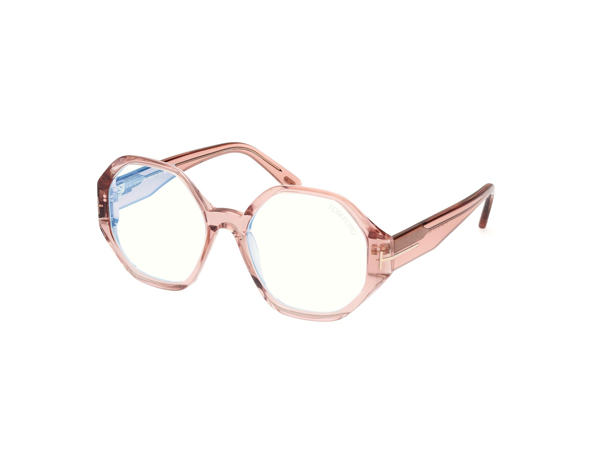 0889214500816 - TOM FORD Damen FT5967-B 72 Rahmen von BRILLEN Acetat Rosa  Geometrisch Normal