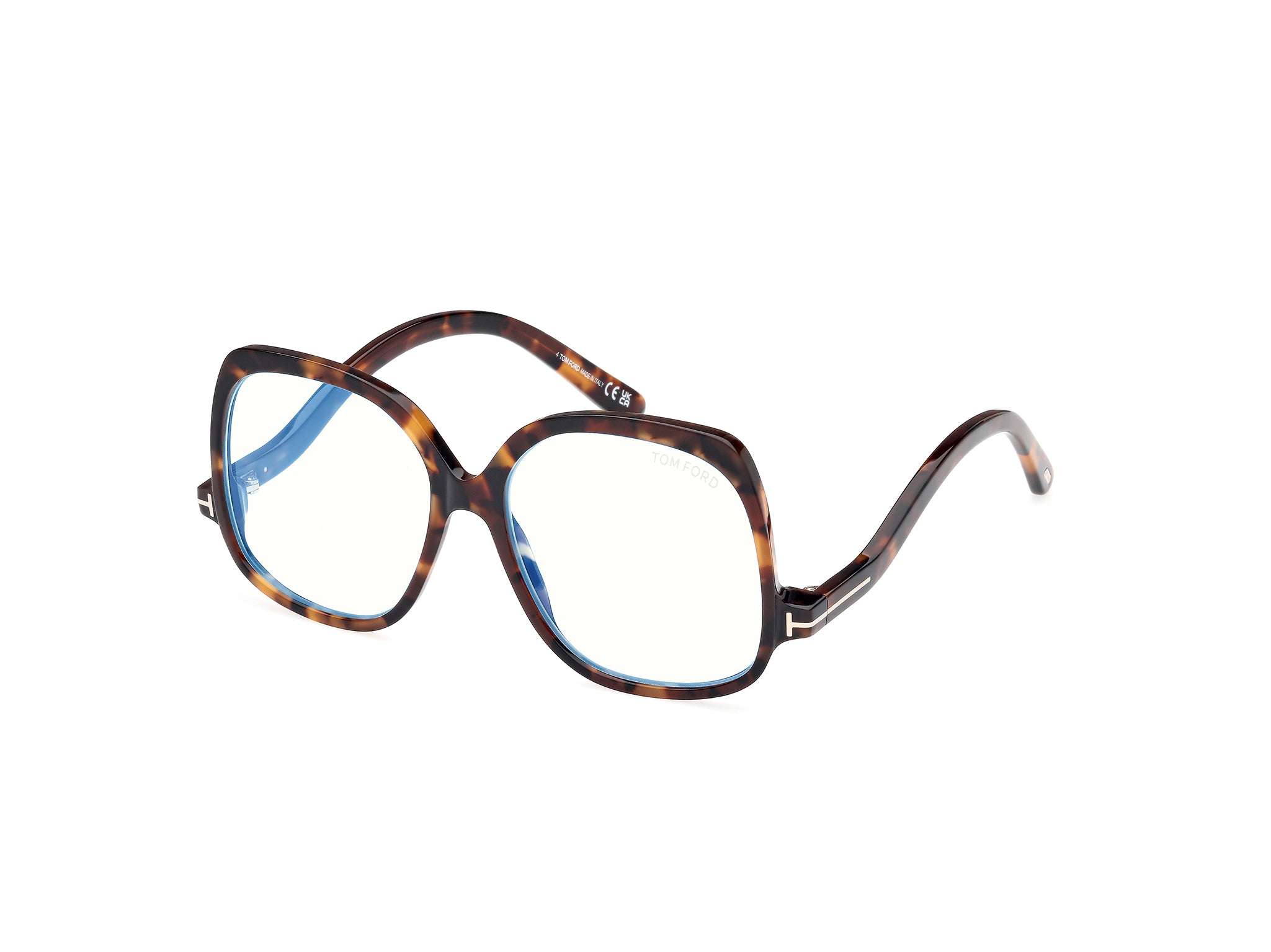 0889214500830 - TOM FORD Damen FT5968-B 52 Rahmen von BRILLEN Acetat Havanna  Quadratisch Normal