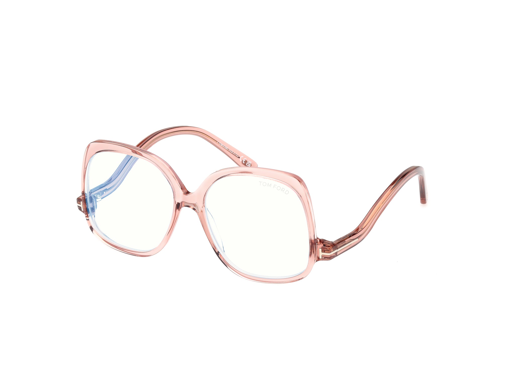 0889214500847 - TOM FORD Damen FT5968-B 72 Rahmen von BRILLEN Acetat Rosa  Quadratisch Normal