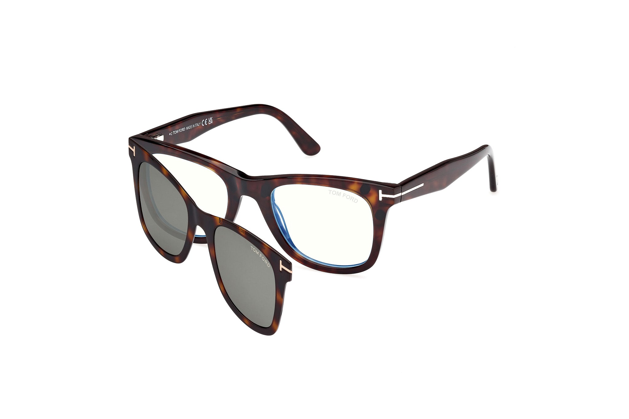 0889214500878 - TOM FORD Herren FT5970-B 52 Rahmen von BRILLEN Acetat Havanna  Quadratisch Normal