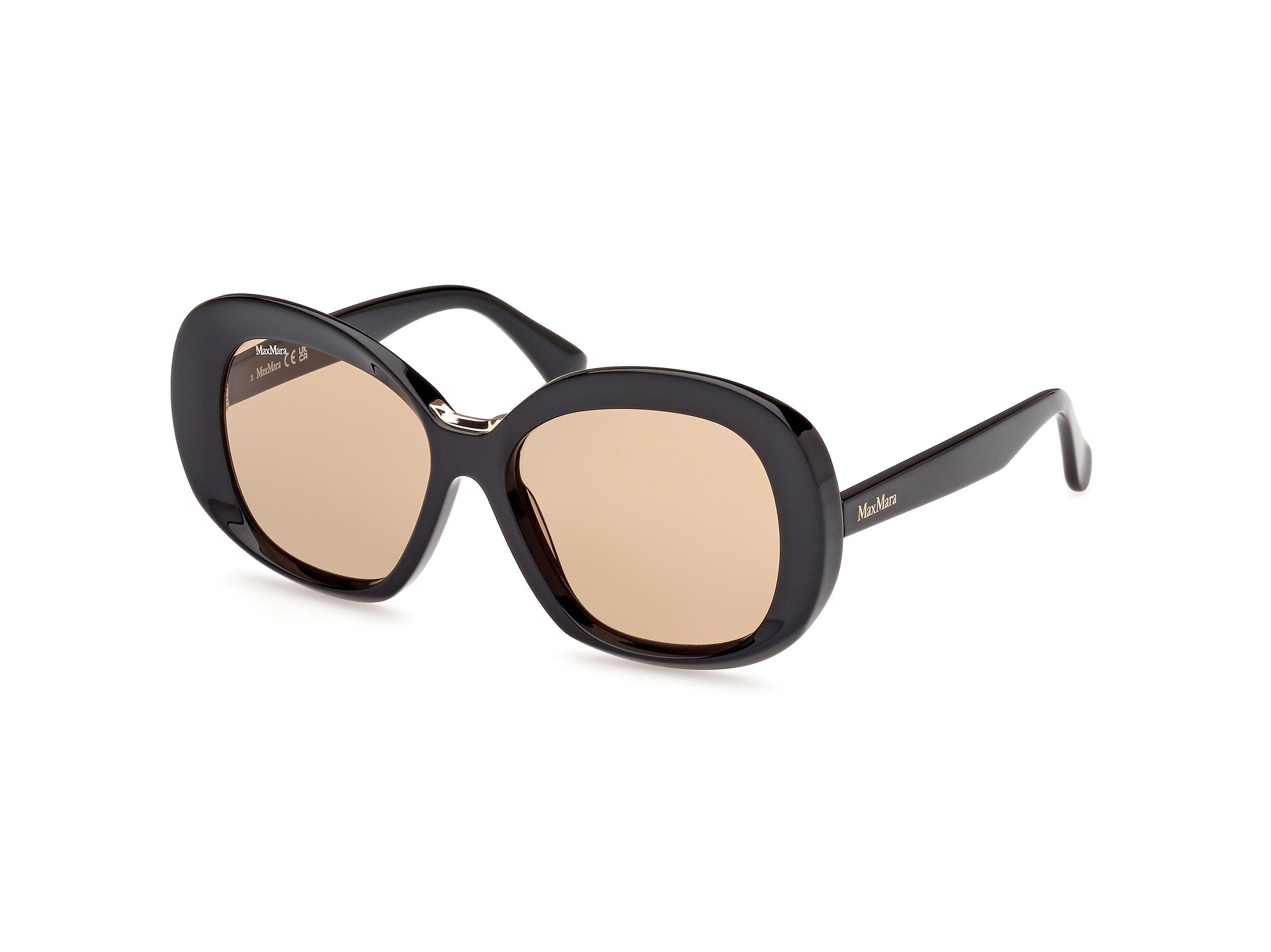 0889214501271 - Frau Mm0087 edna 01e Gläser SONNENBRILLEN Acetato Nero Marrone Kreisel Normal