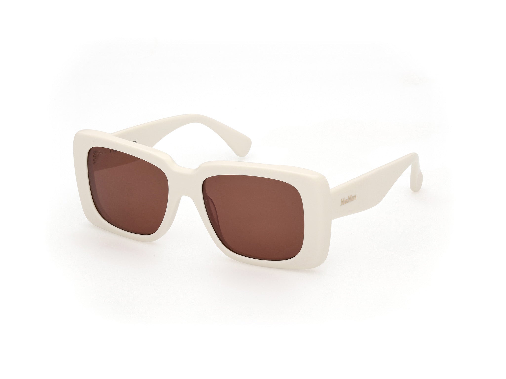 0889214501370 - Frau MM0091 GLIMPSE3 21E Gläser SONNENBRILLEN Acetato Bianco Marrone Squadrata Normal