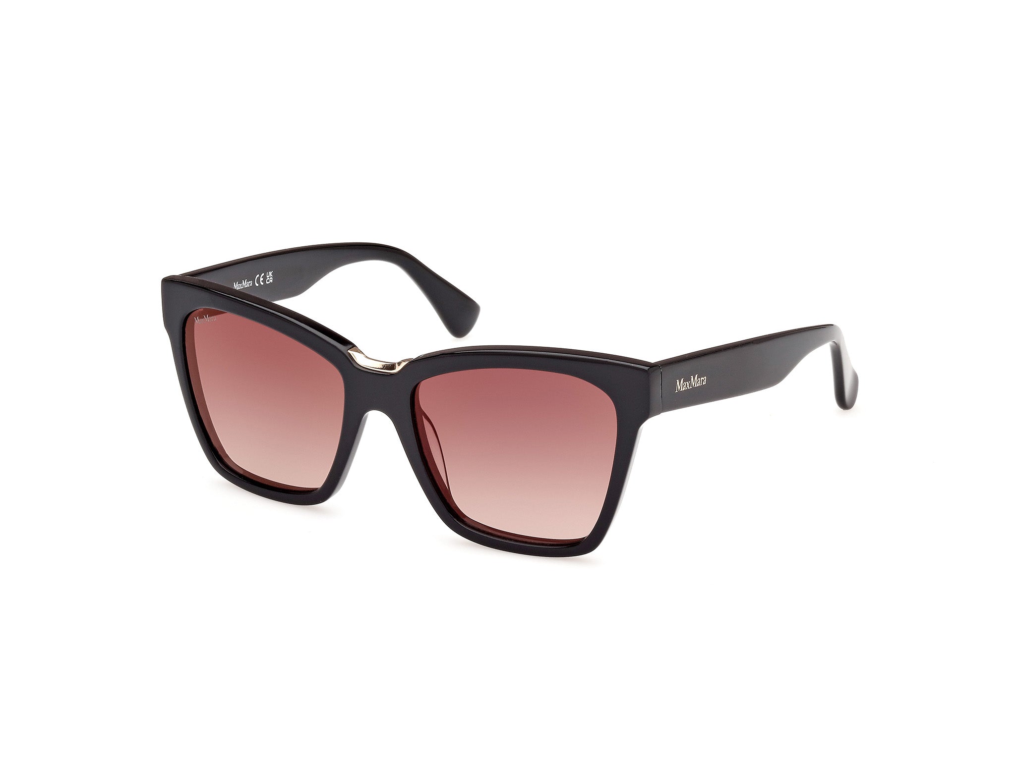 0889214501455 - Damen MM0089 SPARK3 01F Gläser SONNENBRILLEN Acetat Schwarz Braun Quadratisch Normal Sfumato