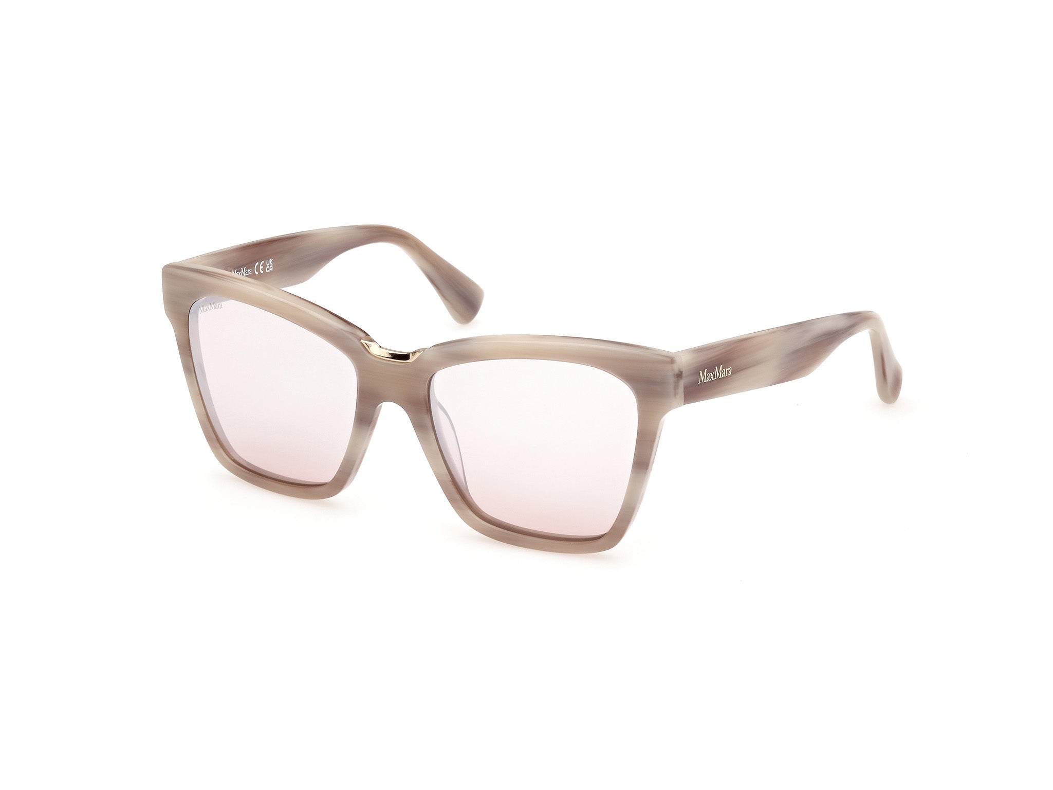 0889214501479 - Frau MM0089 Spark3 60g Gläser SONNENBRILLEN Acetato Beige Marrone Squadrata Normal Sfumato