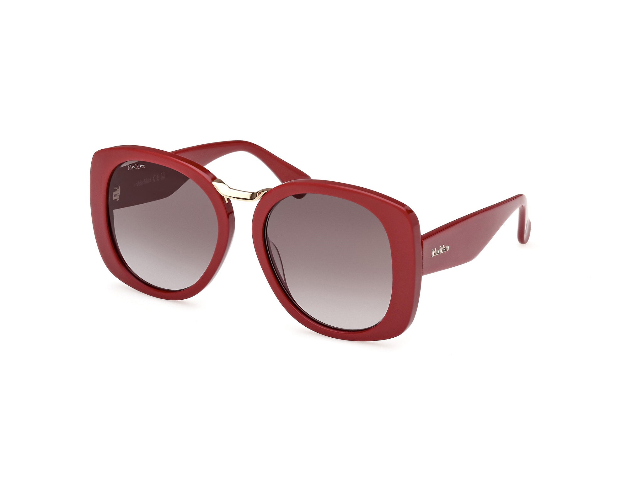 0889214501639 - Frau MM0092 Brücke 69b Gläser SONNENBRILLEN Acetato Bordeaux Fumo Kreisel Normal