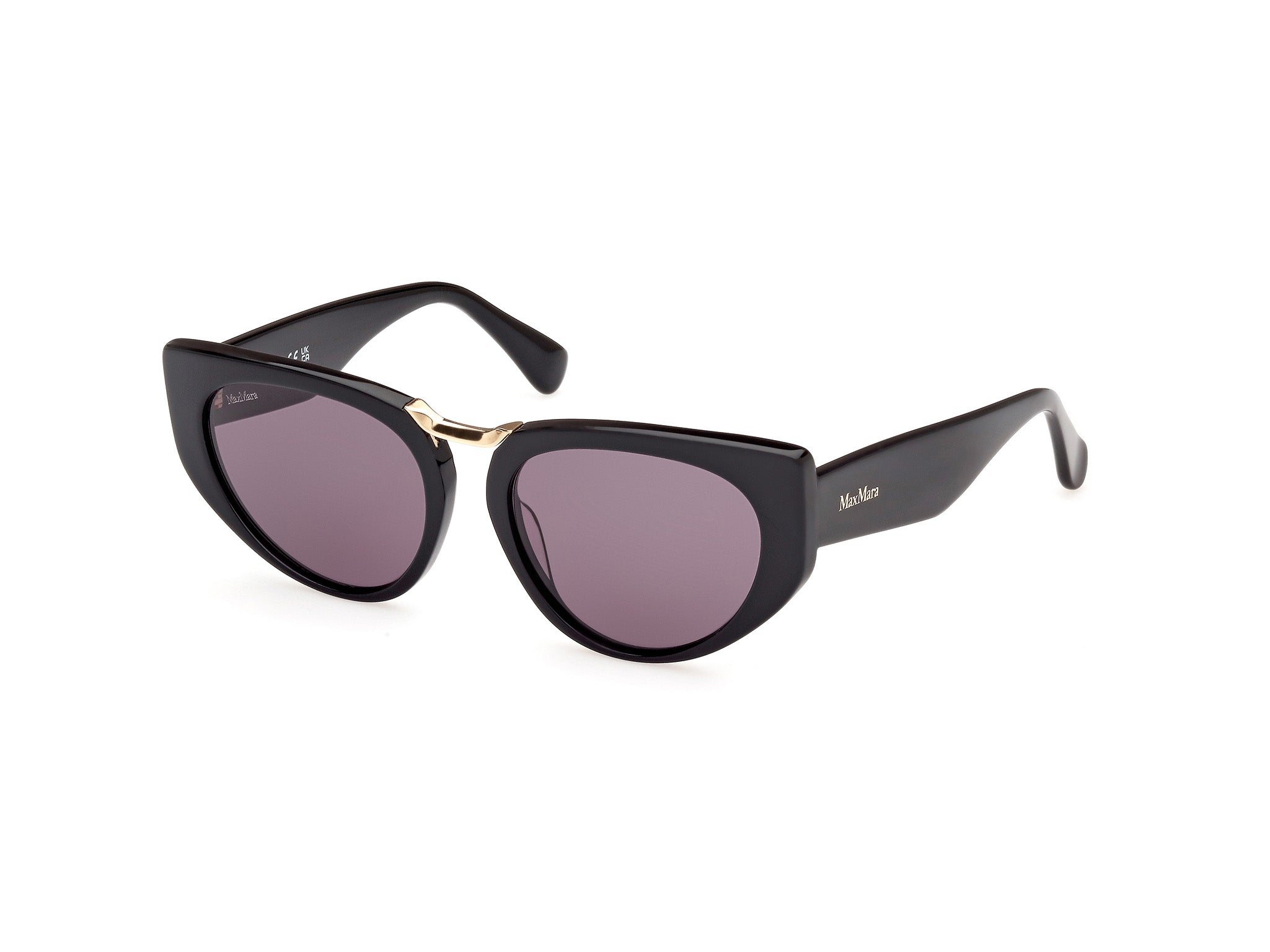 0889214501646 - Damen MM0093 BRIDGE1 01A Gläser SONNENBRILLEN Acetat Schwarz Rauch Cat Eye Normal