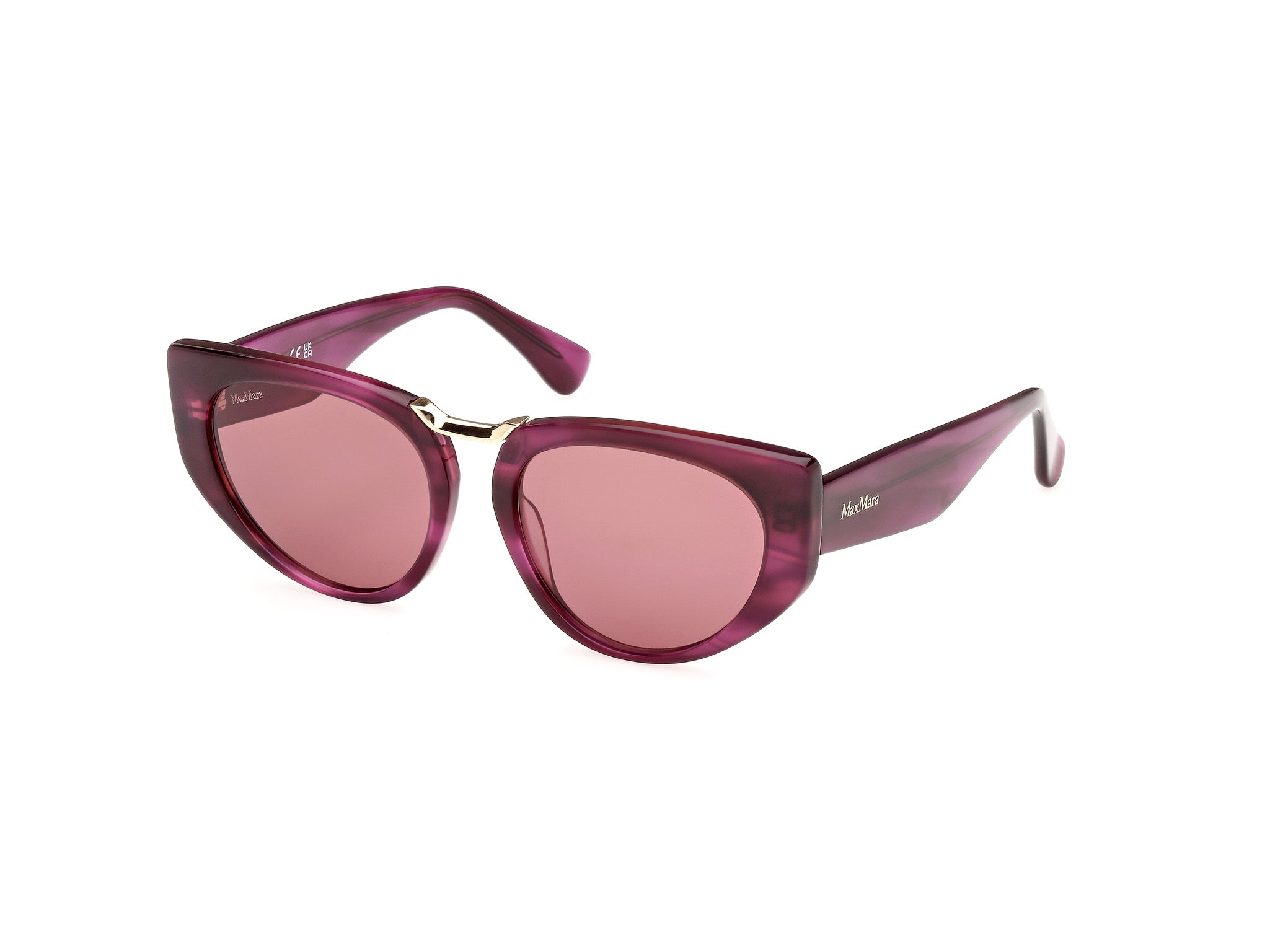 0889214501677 - Damen MM0093 BRIDGE1 83Y Gläser SONNENBRILLEN Acetat Violett Violett Cat Eye Normal