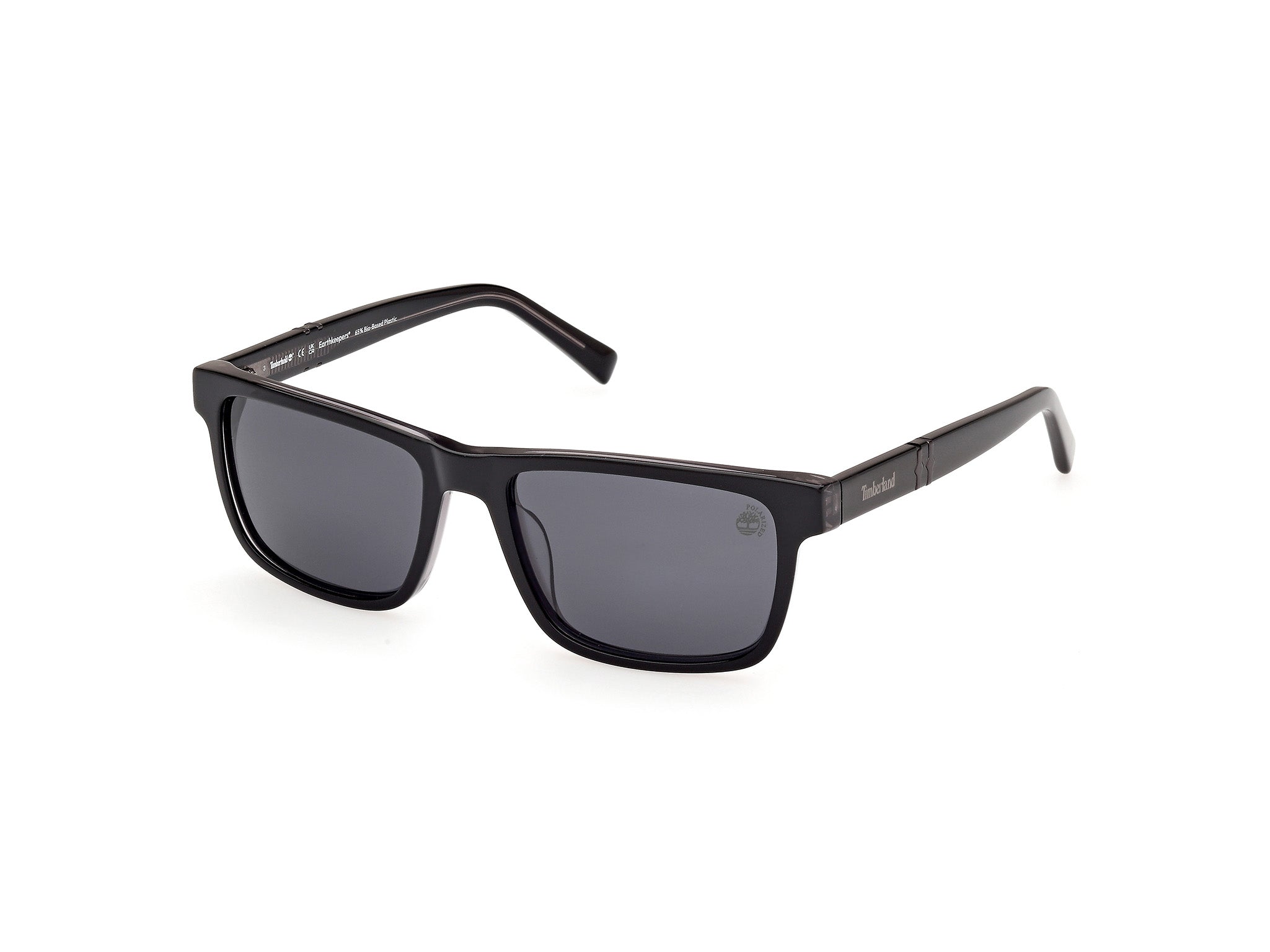 0889214505279 - Herren TB00020 01D Gläser SONNENBRILLEN Acetat Schwarz Rauch Quadratisch Polarisiert