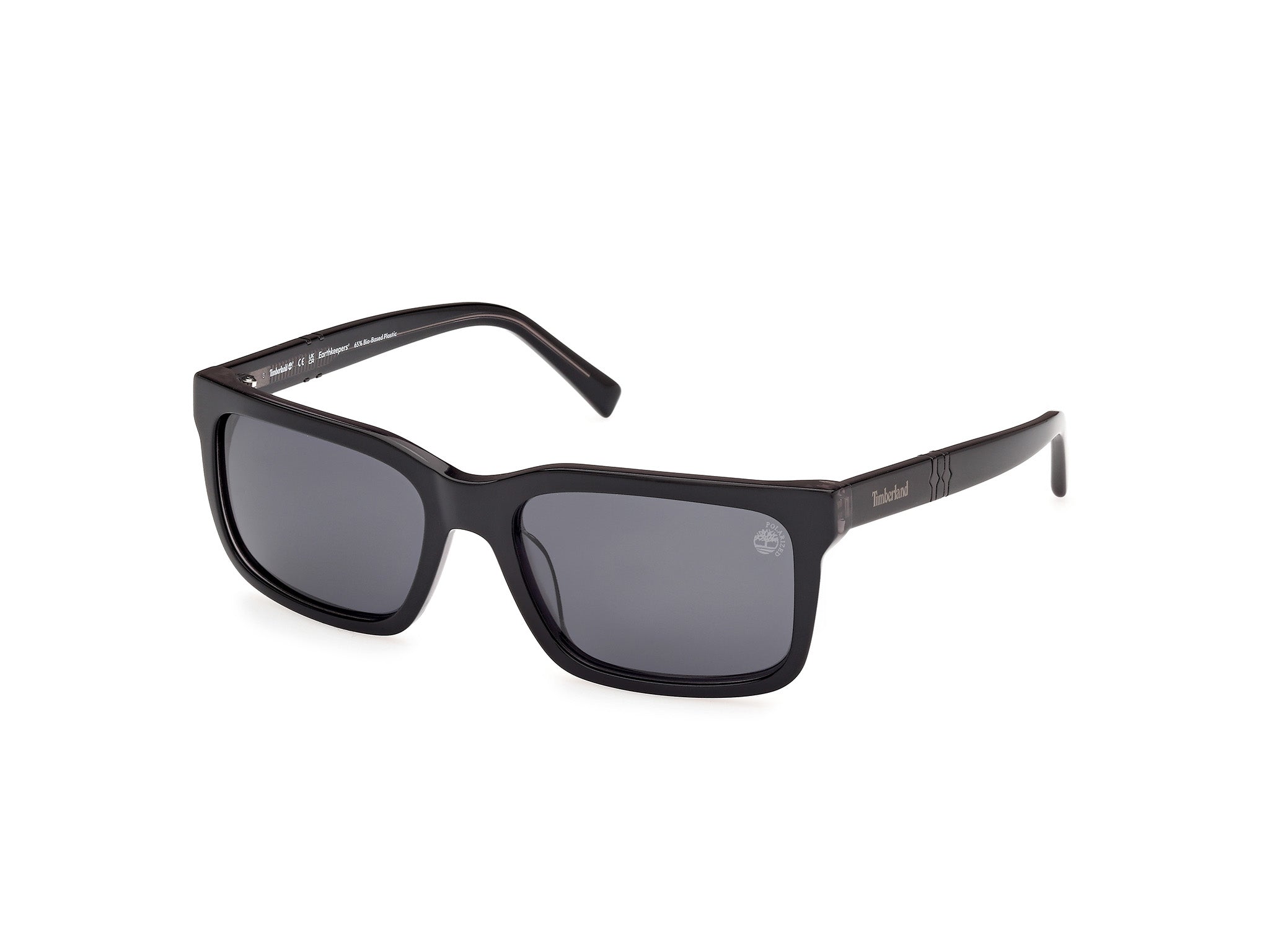 0889214505316 - Herren TB00021 01D Gläser SONNENBRILLEN Acetat Schwarz Rauch Quadratisch Polarisiert