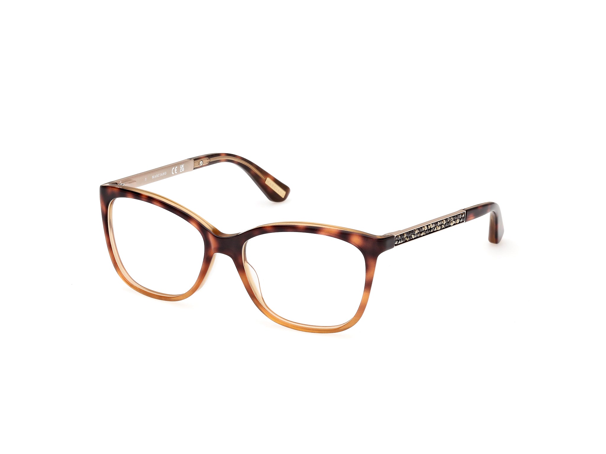 0889214505606 - Damen GM0281 56 Rahmen von BRILLEN Acetat Havanna  Quadratisch Normal